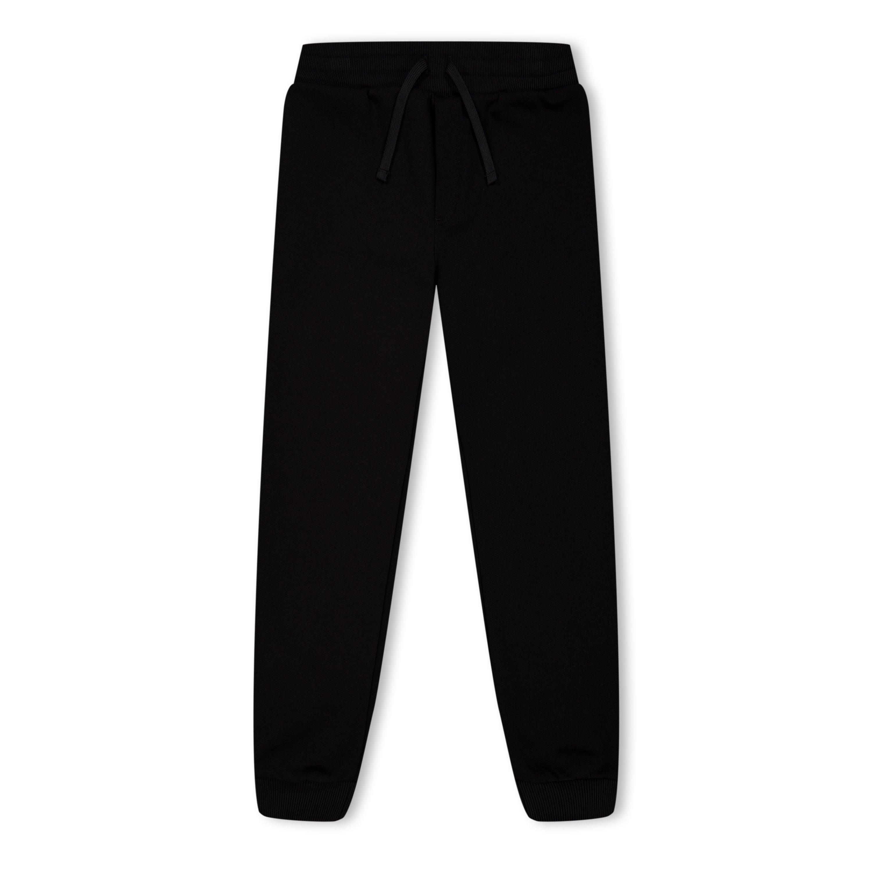 Dolce and Gabbana Dg Logo Jersey Jogging Bottoms Juniors - Black N0000 - Size 10Y