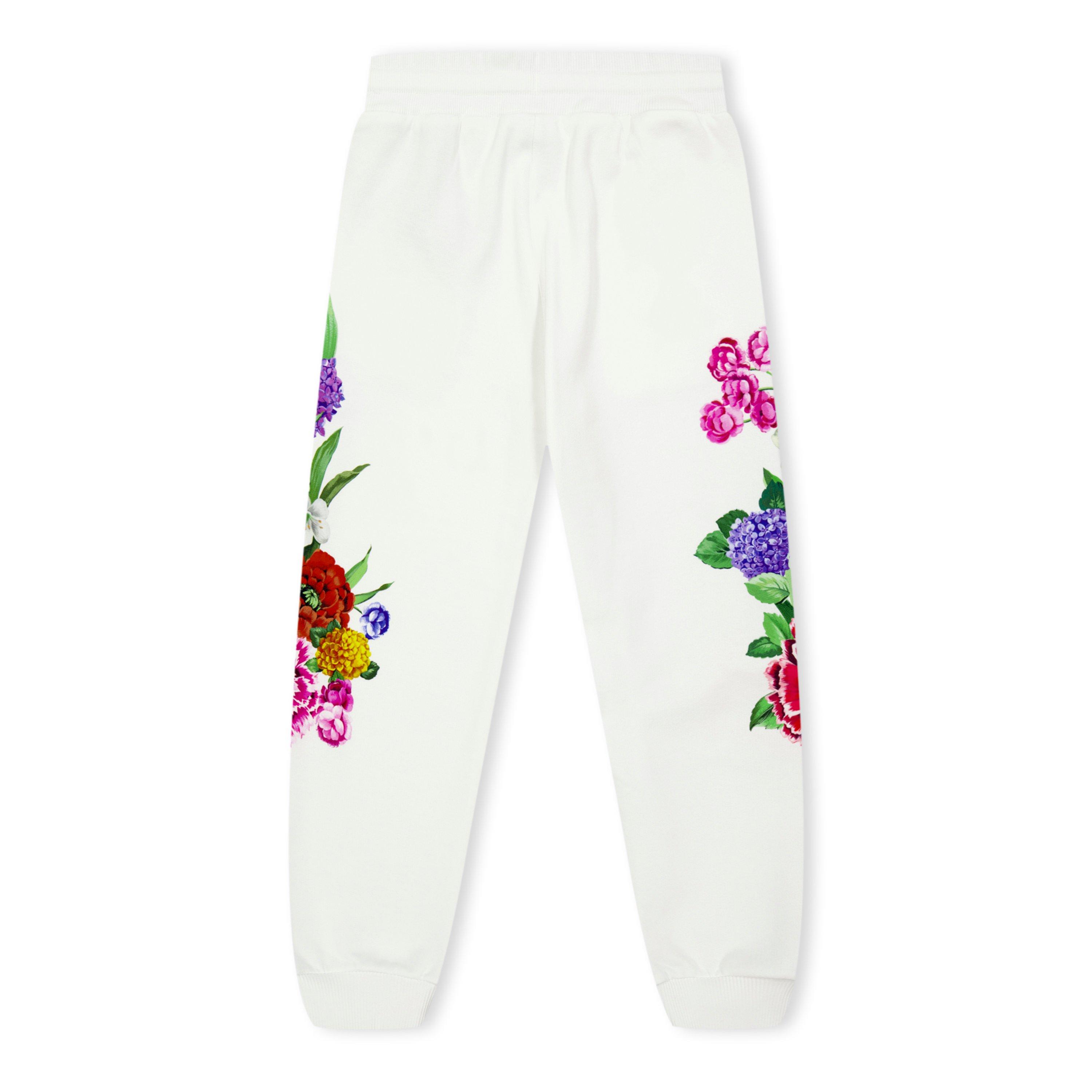 Multi HA5KU - Dolce and Gabbana - Flower Fleece Jogging Bottoms Juniors - 2