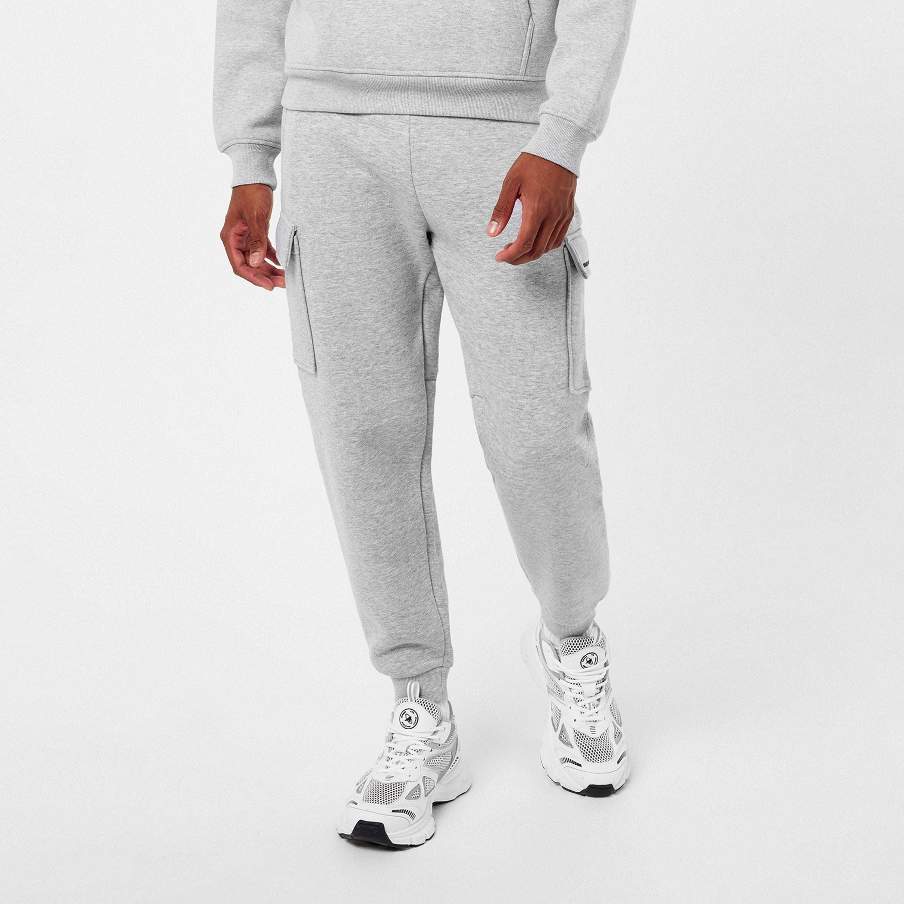 Grey Marl - Everlast - Unisex Adults Boxing Club Closed Hem Fleece Joggers - 1