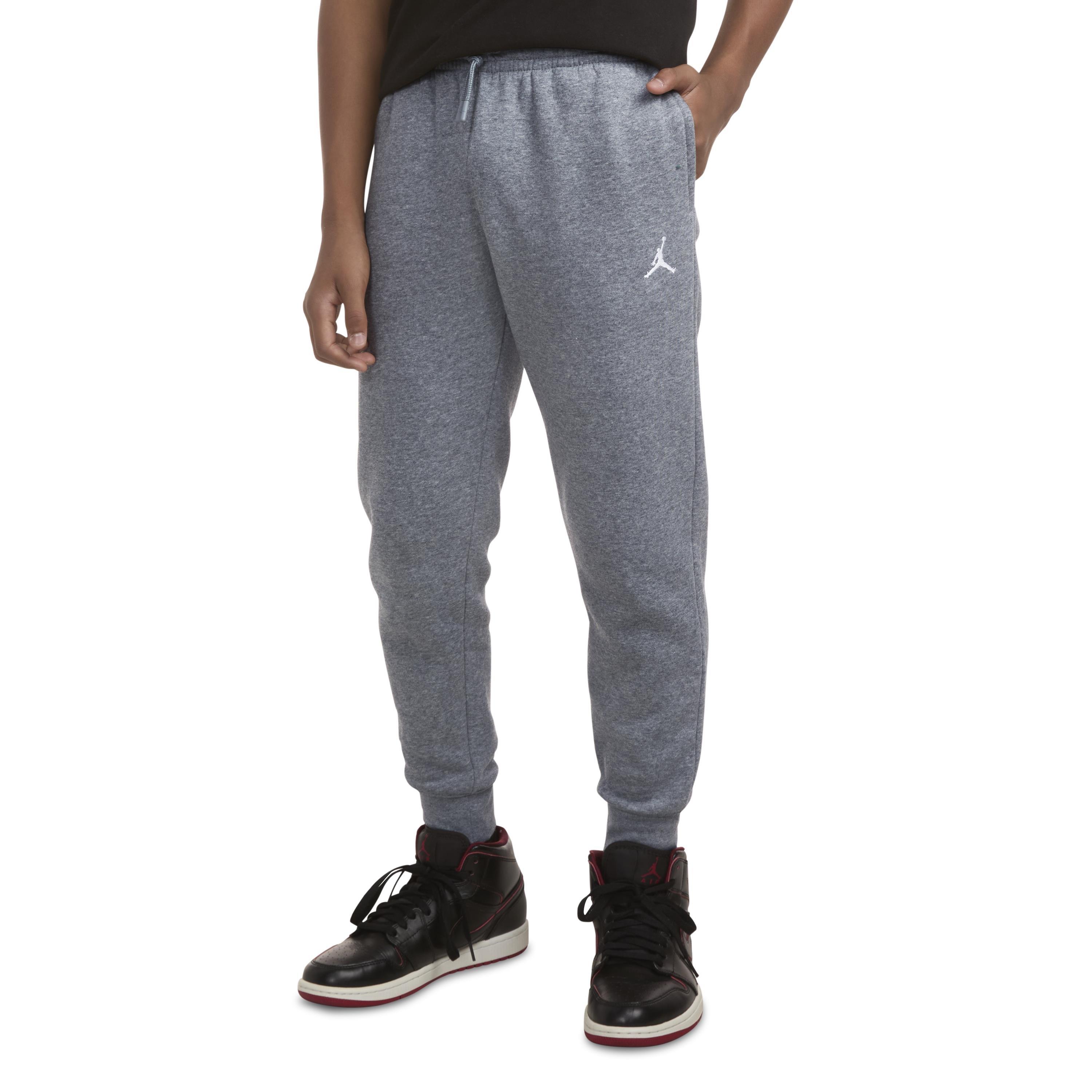 Grijs Heather - Air Jordan - JM Fleece Pants Junior Boys - 2