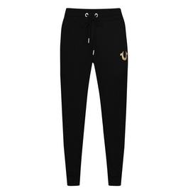 True Religion Logo Badge Jogging Bottoms