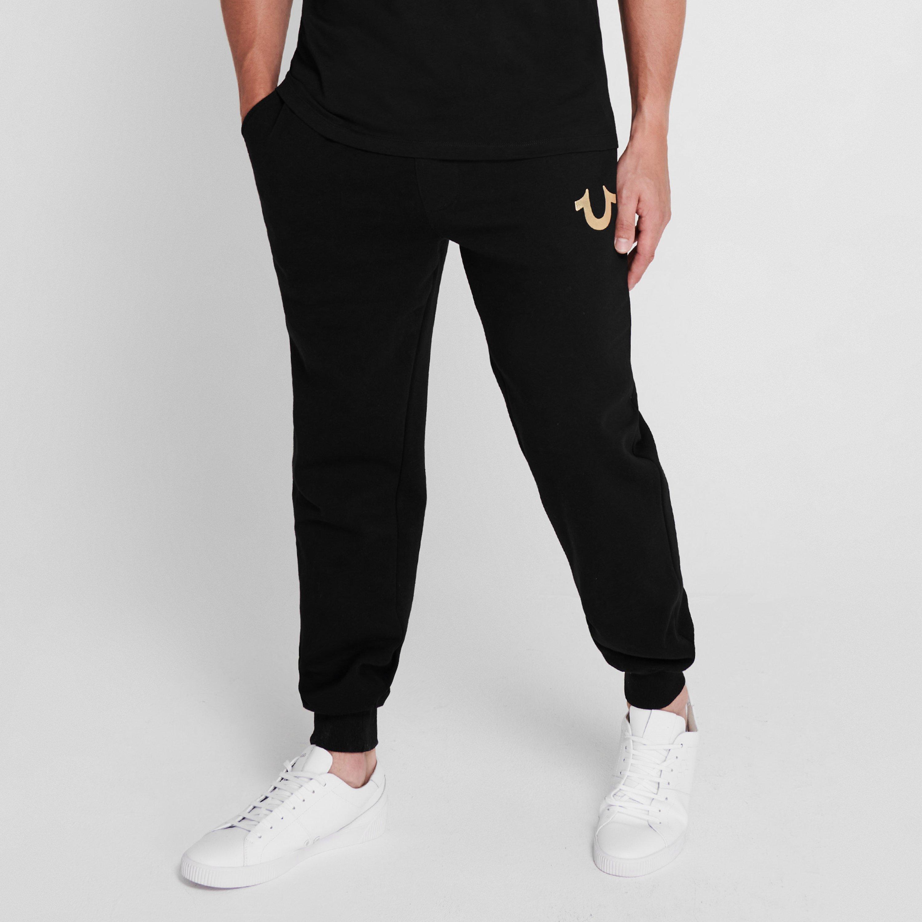 Black - True Religion - Buddha Jogging Pants - 2