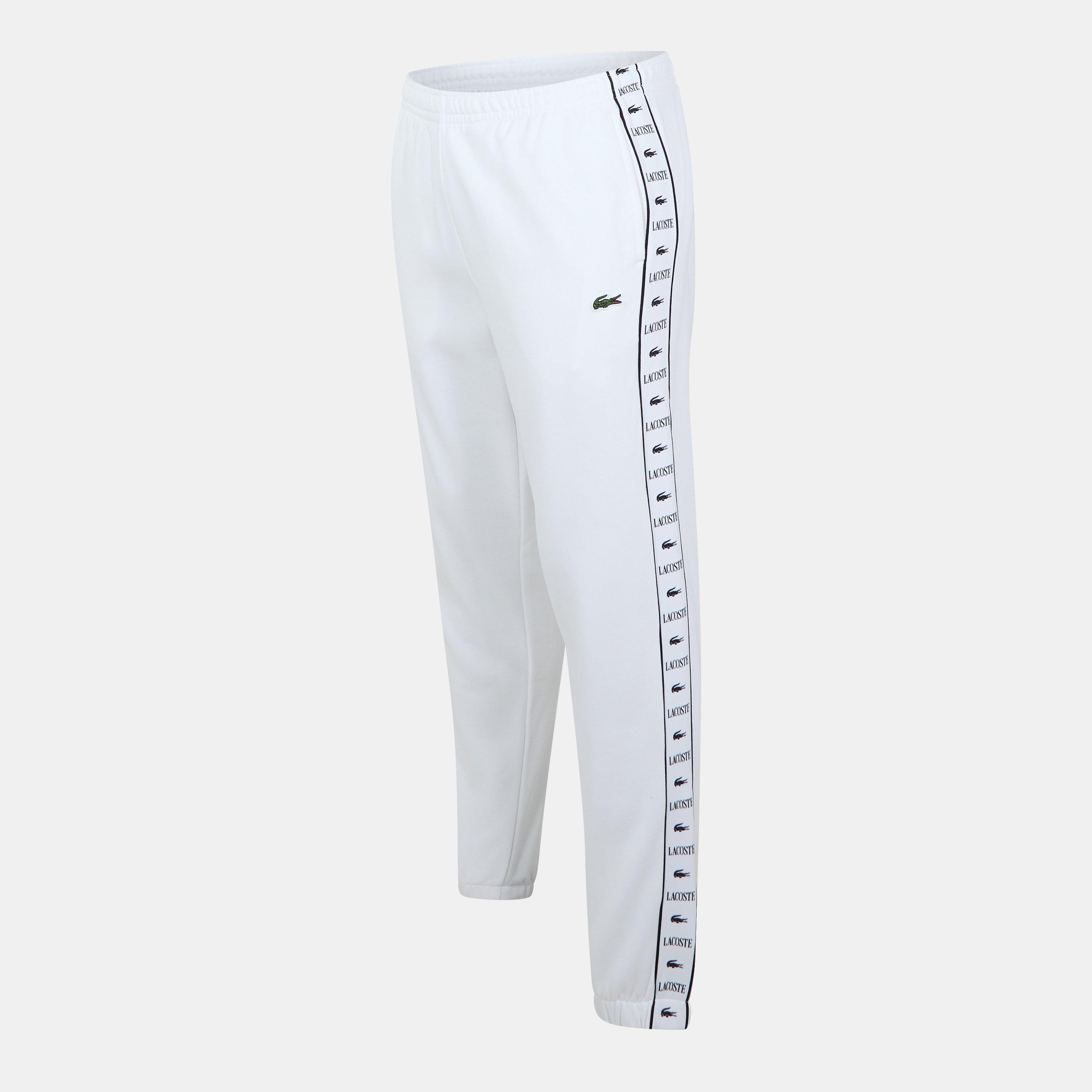 White - Lacoste - Men's Logo Fleece Joggers - 3