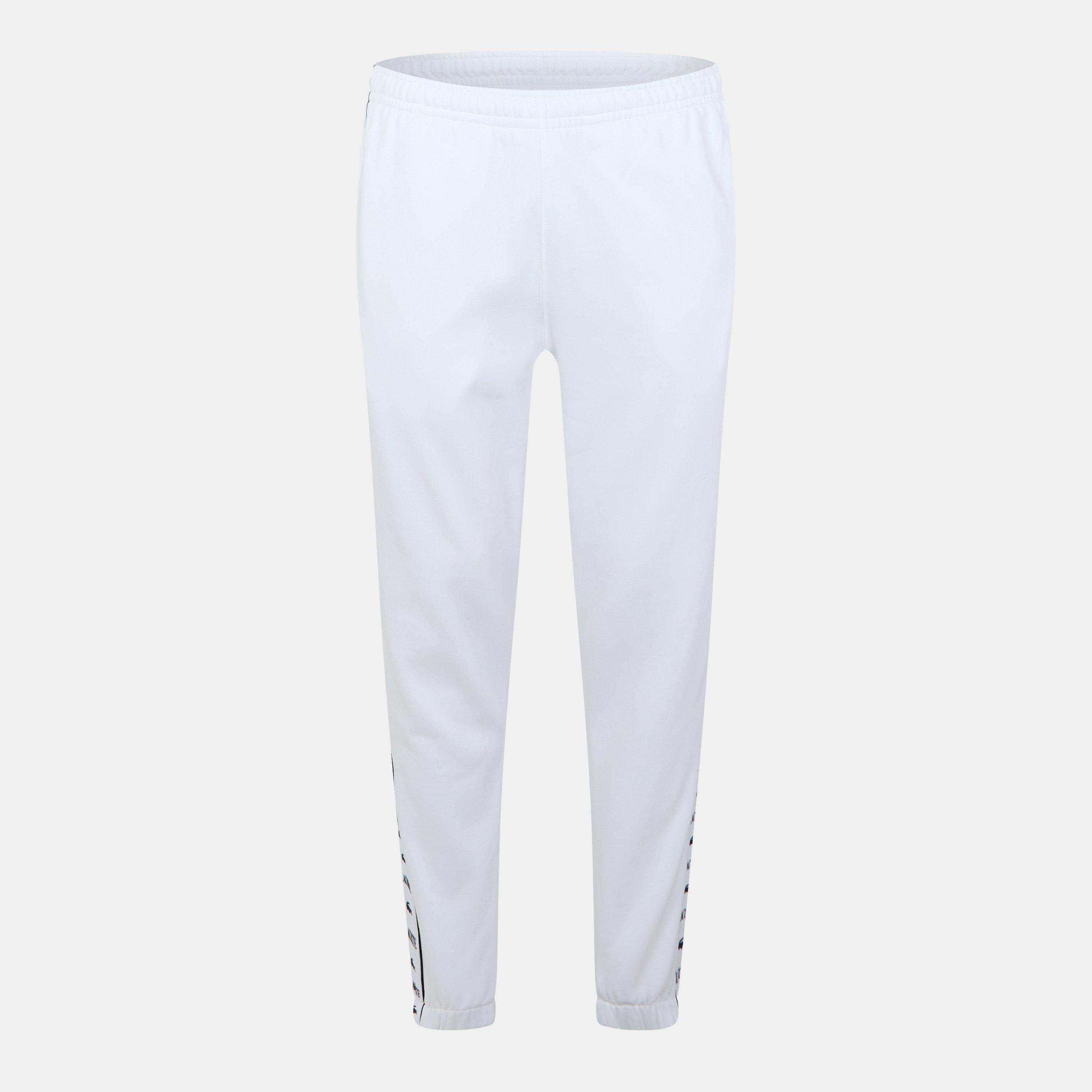 Lacoste Men's Logo Fleece Joggers - White - XL