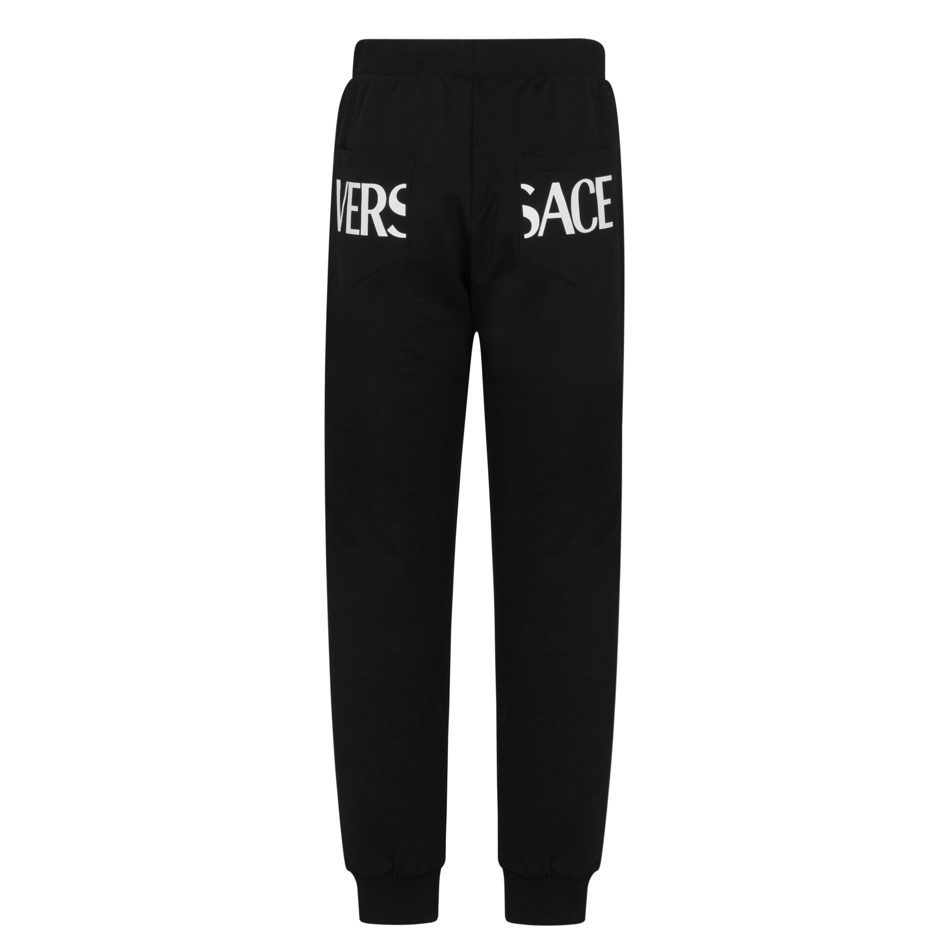 Black 2B020 - Versace - Boy's Greca Joggers - 2
