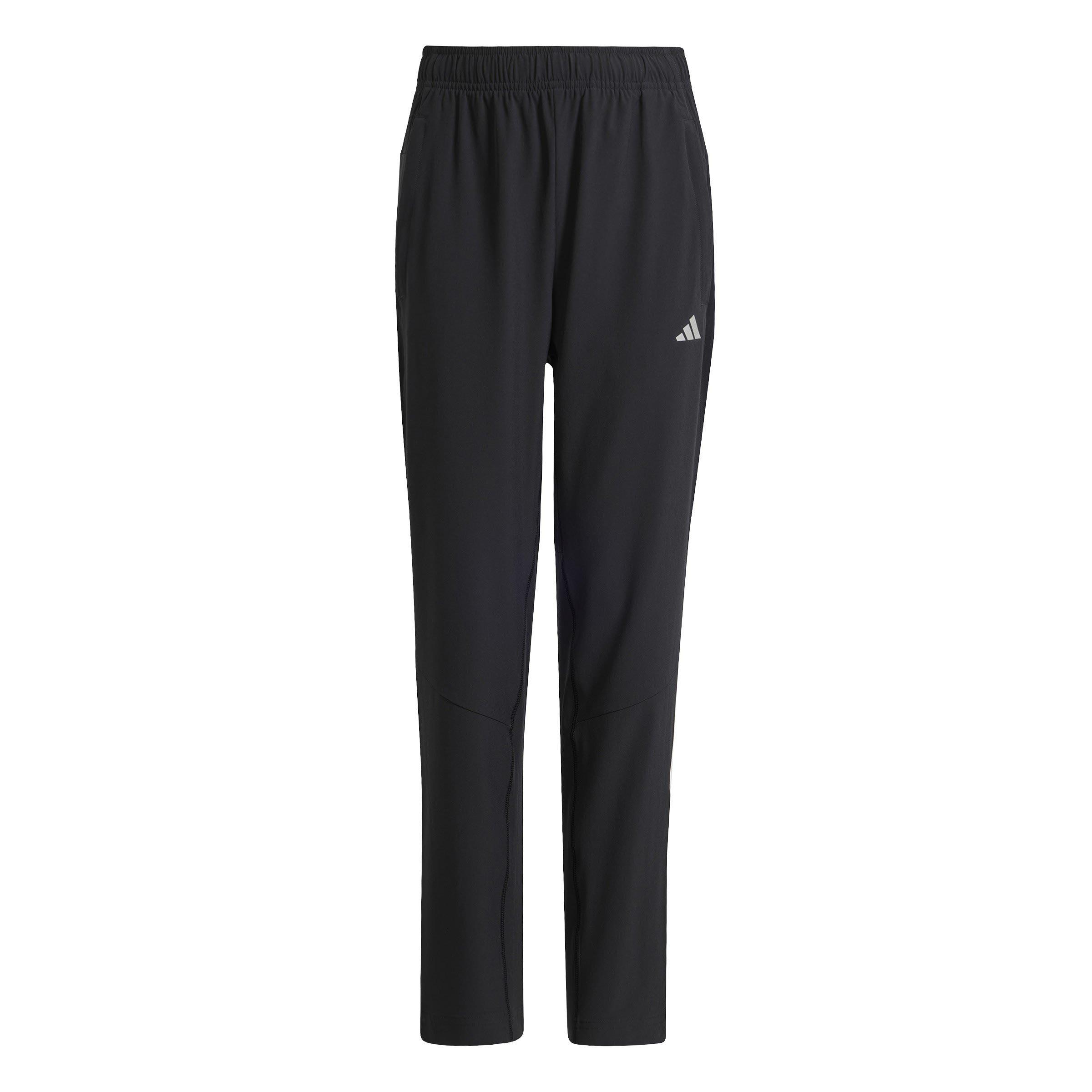Zwart/Zilver - adidas - Training AEROREADY Woven Joggers Juniors - 1