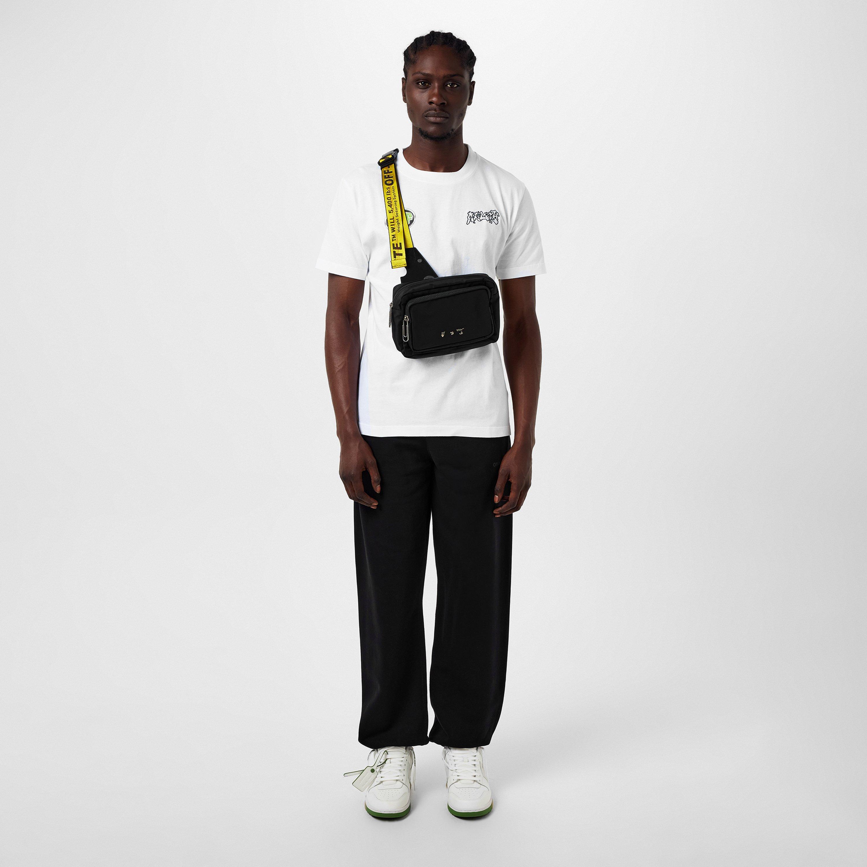 Black 1010 - Off White - Men's Tab Jogger with Elasticated Waistband - 5