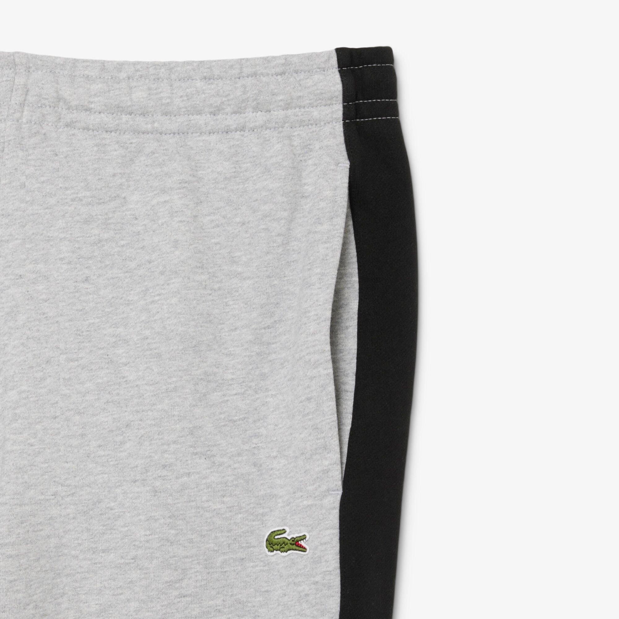 Black LY3 - Lacoste - Men's Colour Block Closed Hem Fleece Joggers - 2