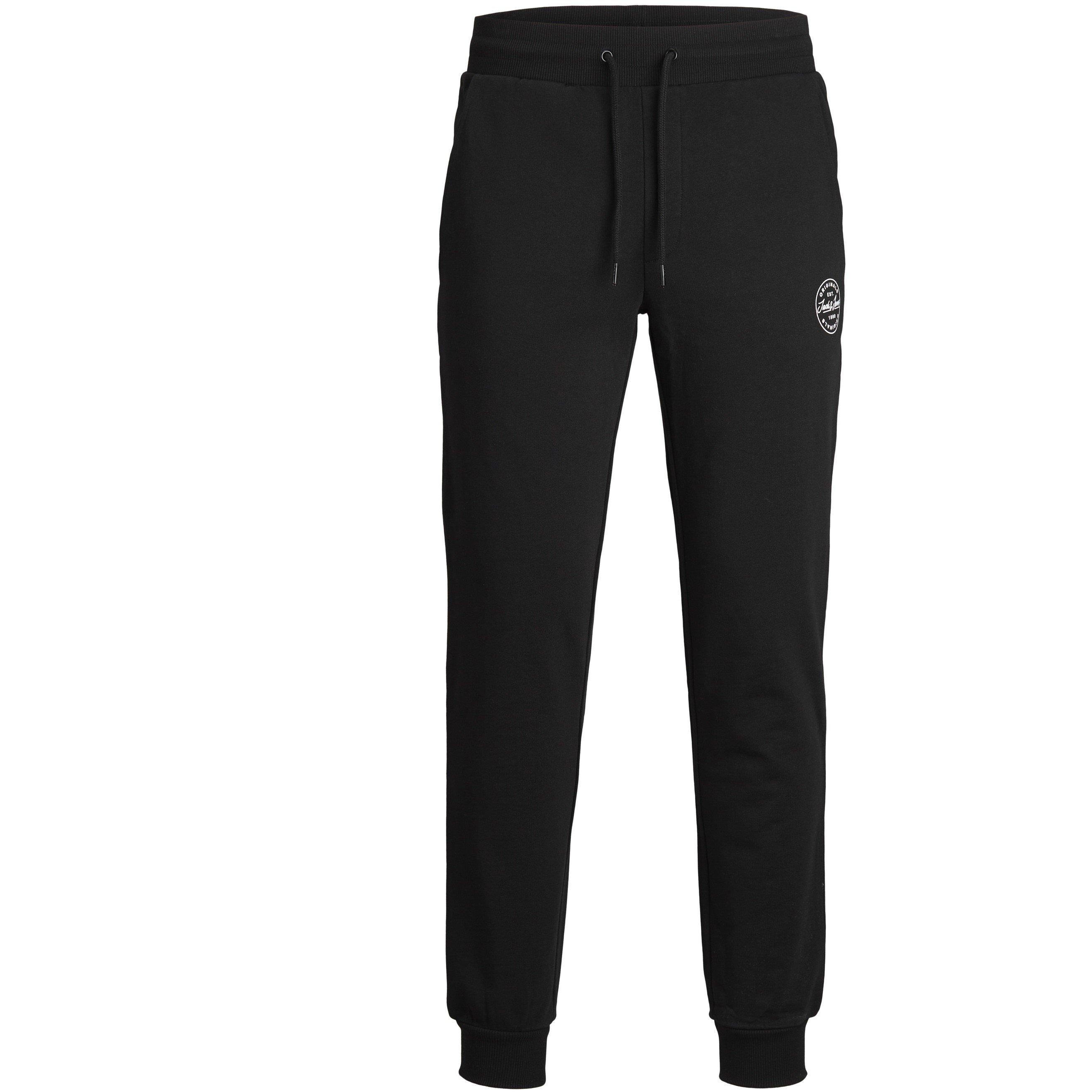 Black - Jack and Jones - Gordon Shark Jogging Bottoms - 1