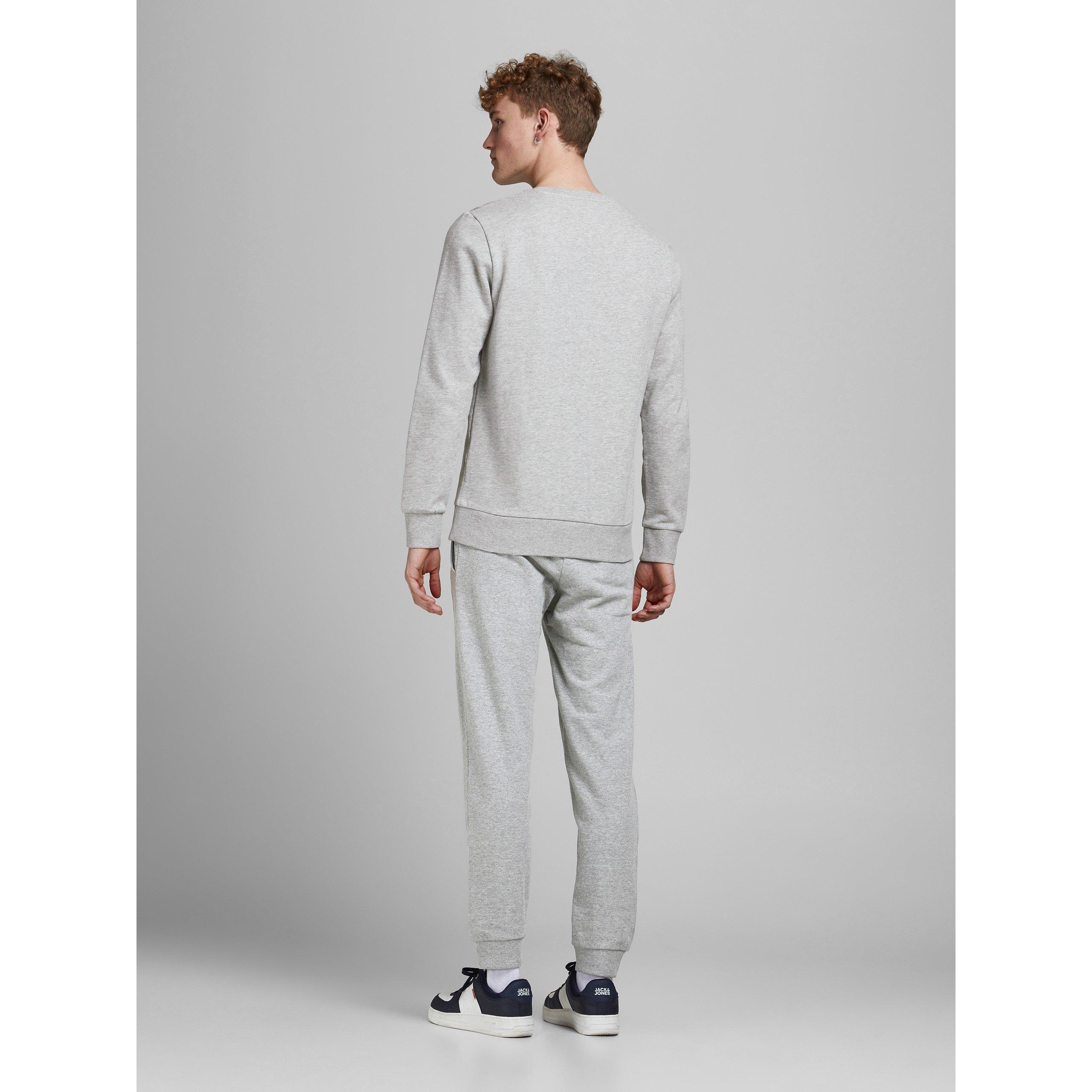 Light Grey - Jack and Jones - Gordon Shark Jogging Bottoms - 3