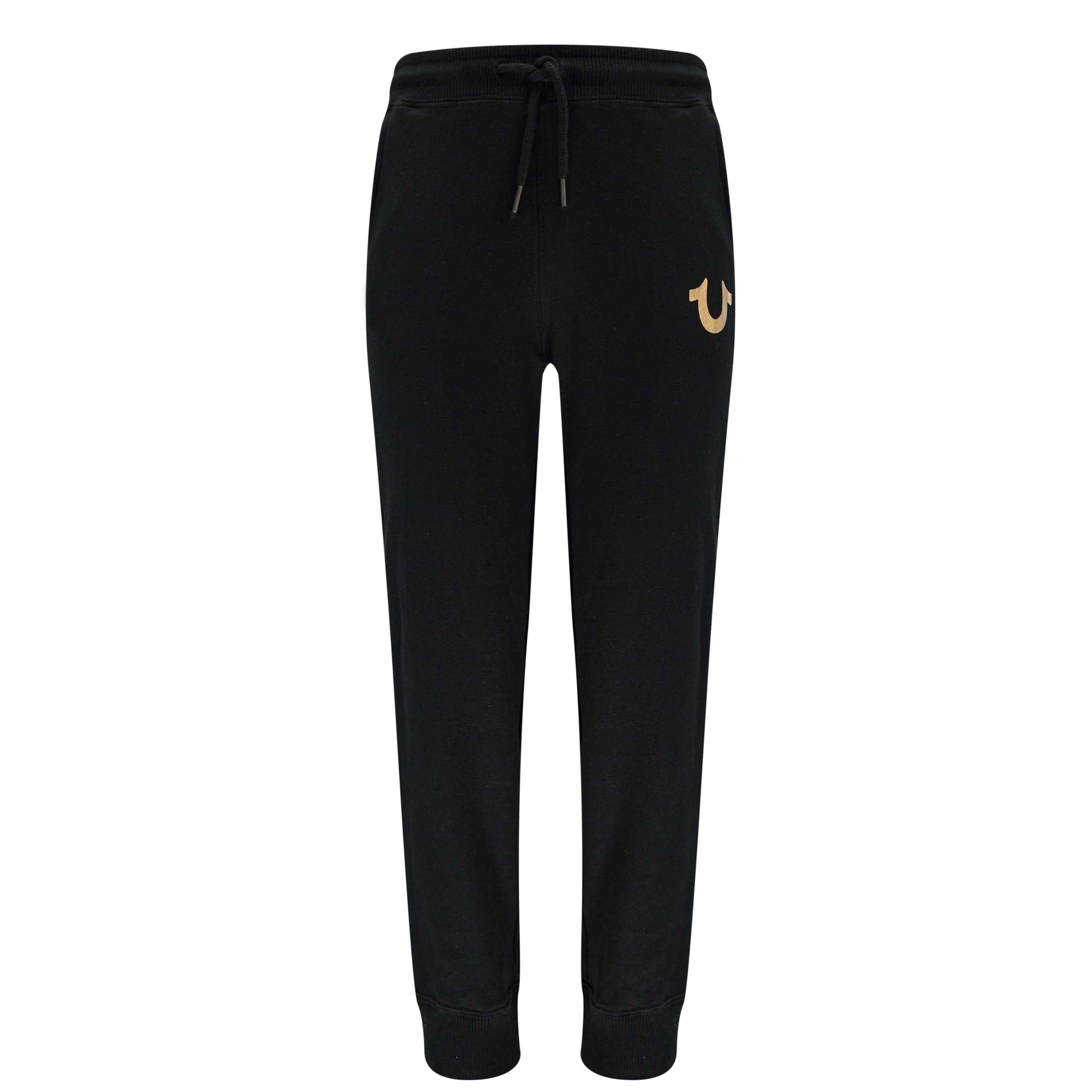 True Religion Boys Horseshoe Joggers Junior - Black - 16 Years