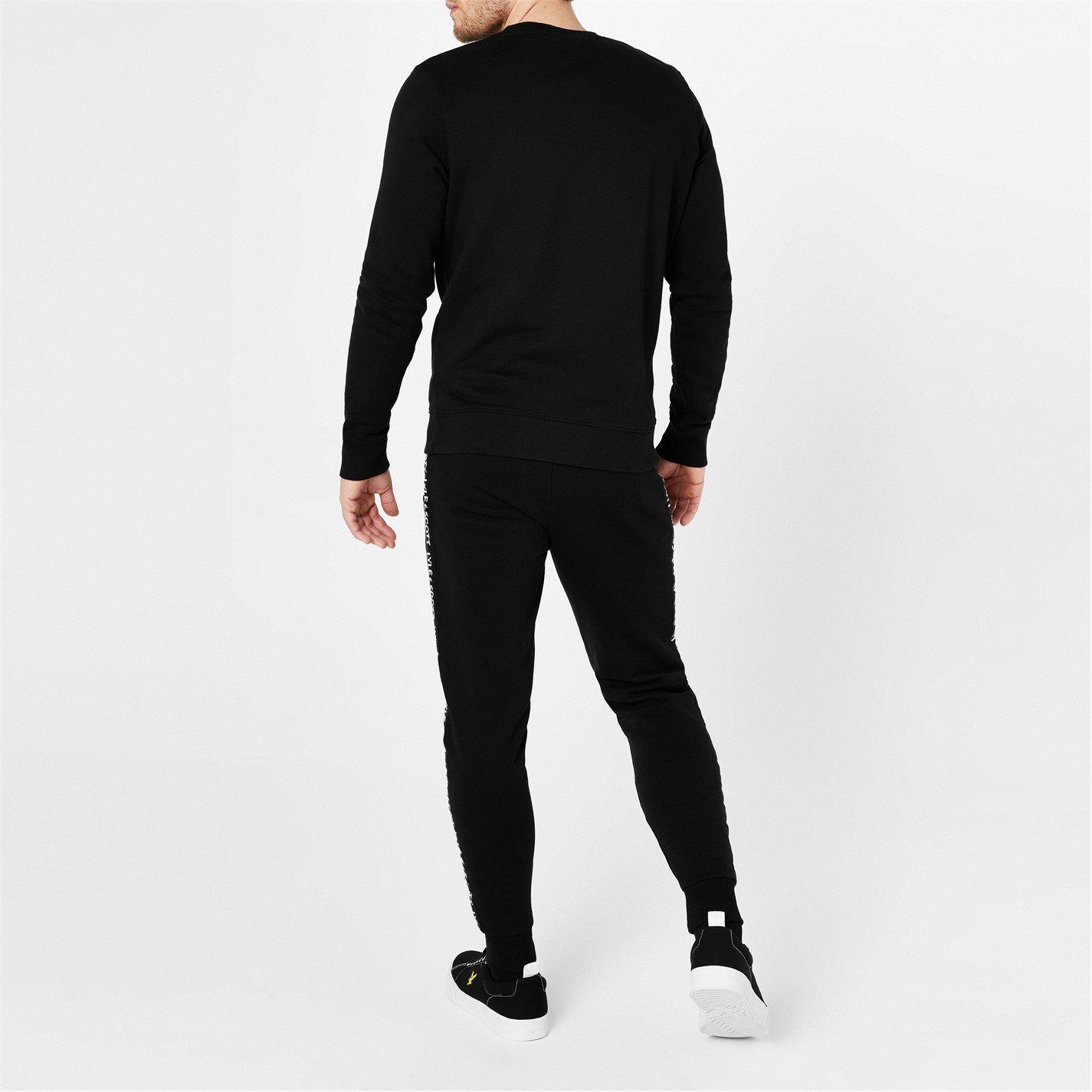 Black Z865 - Lyle and Scott - Tape Jogging Bottoms - 2