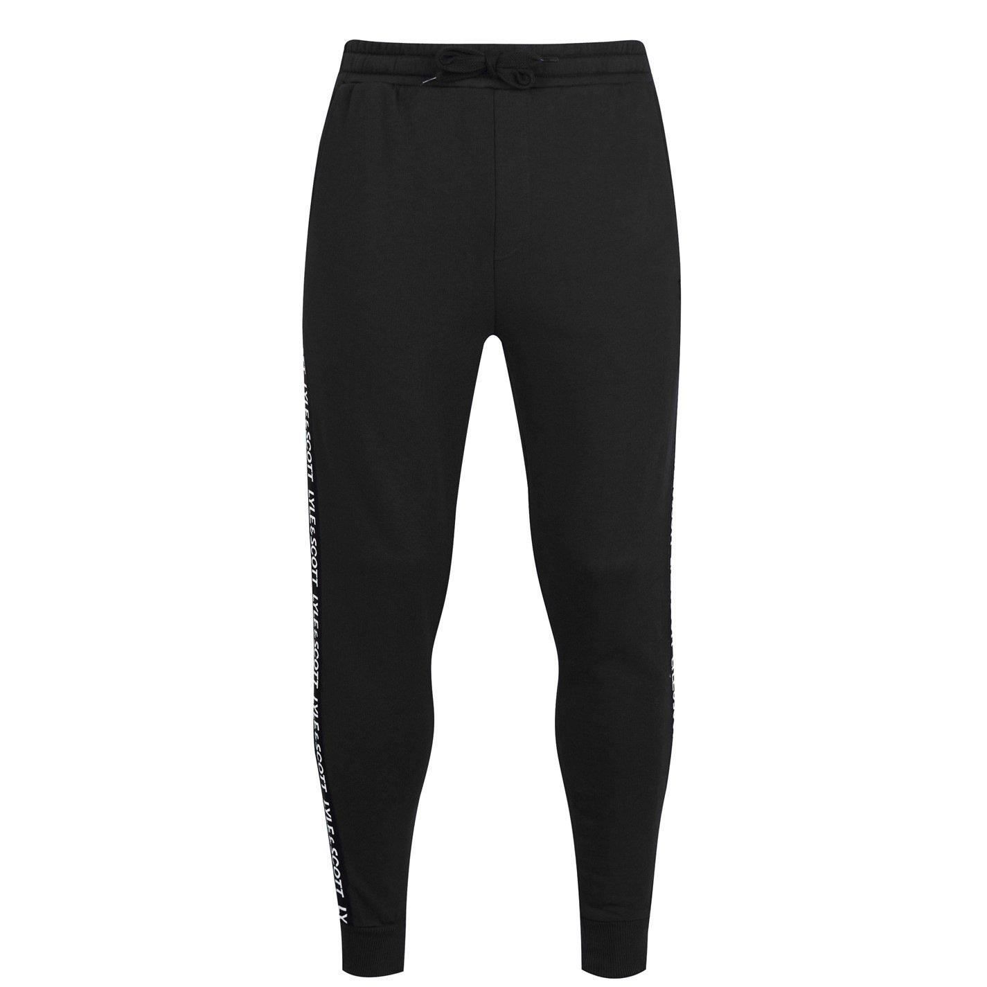 Black Z865 - Lyle and Scott - Tape Jogging Bottoms - 4