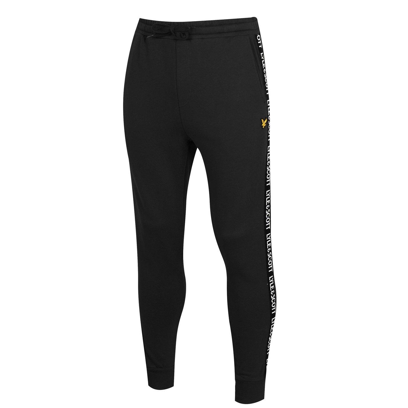 Black Z865 - Lyle and Scott - Tape Jogging Bottoms - 6