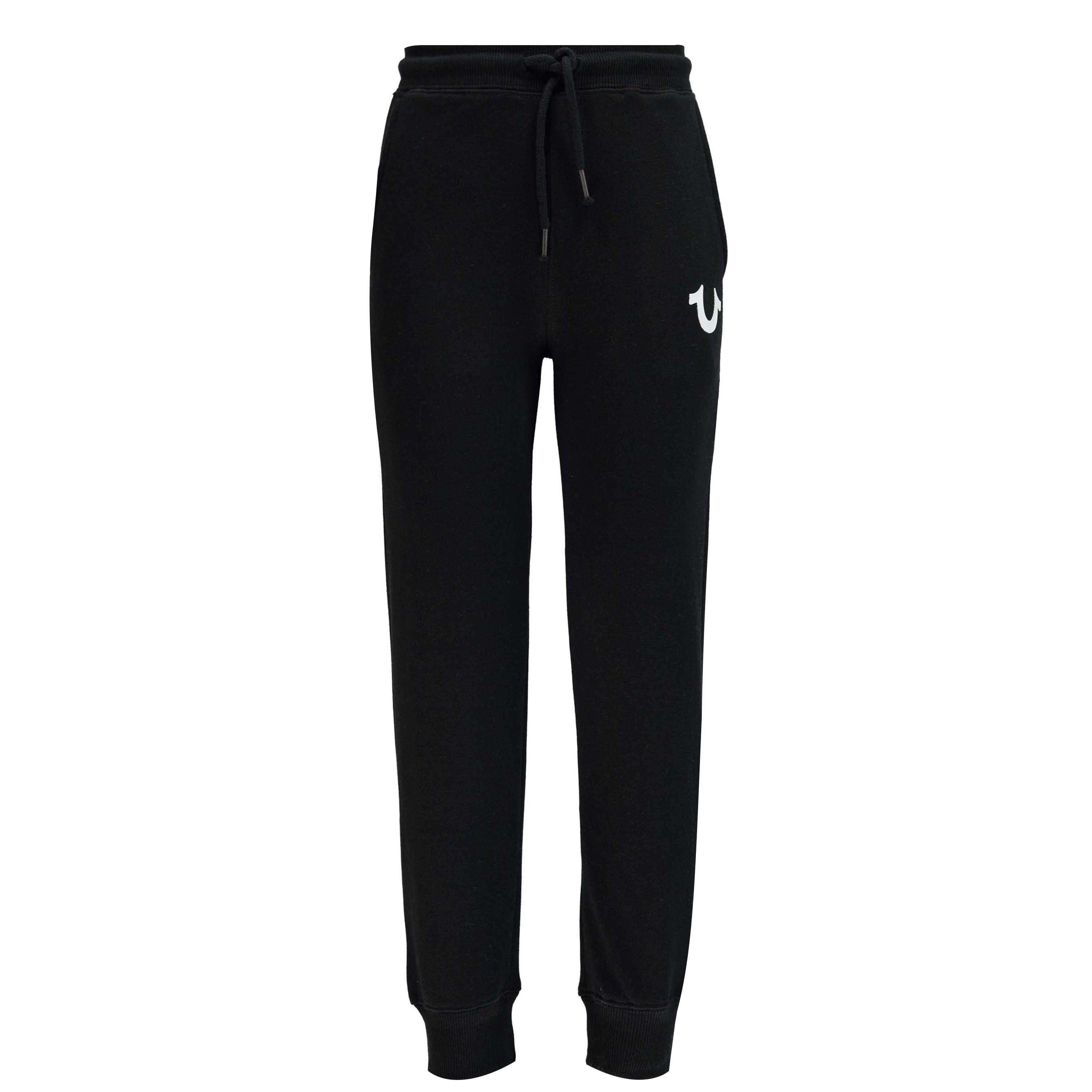 True Religion Boys Horseshoe Jogging Bottoms - Black - 14 Years