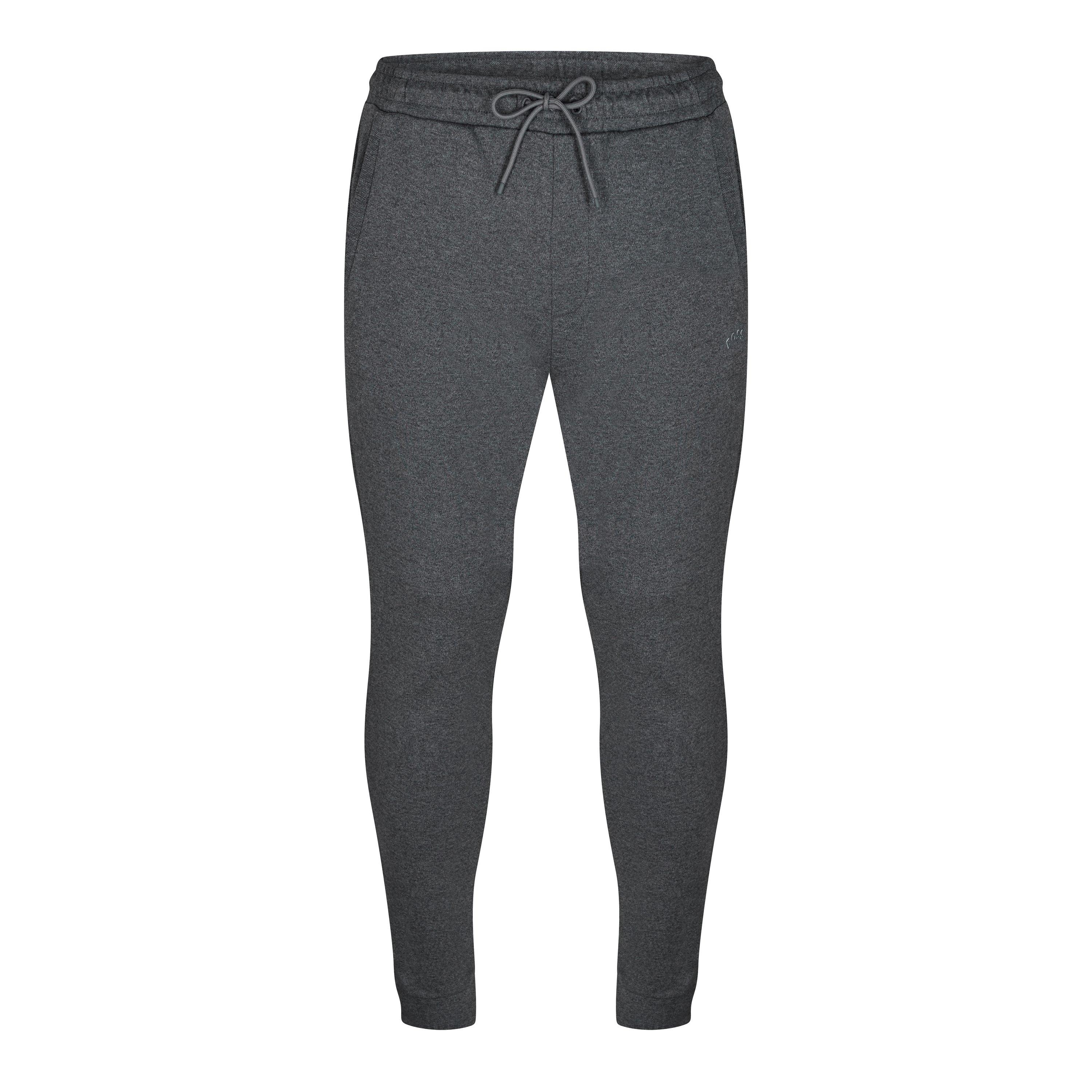 Boss Men's Hadikocurve Jog Rubberised Logo Jogging Bottoms - Grey 031 - 2XL