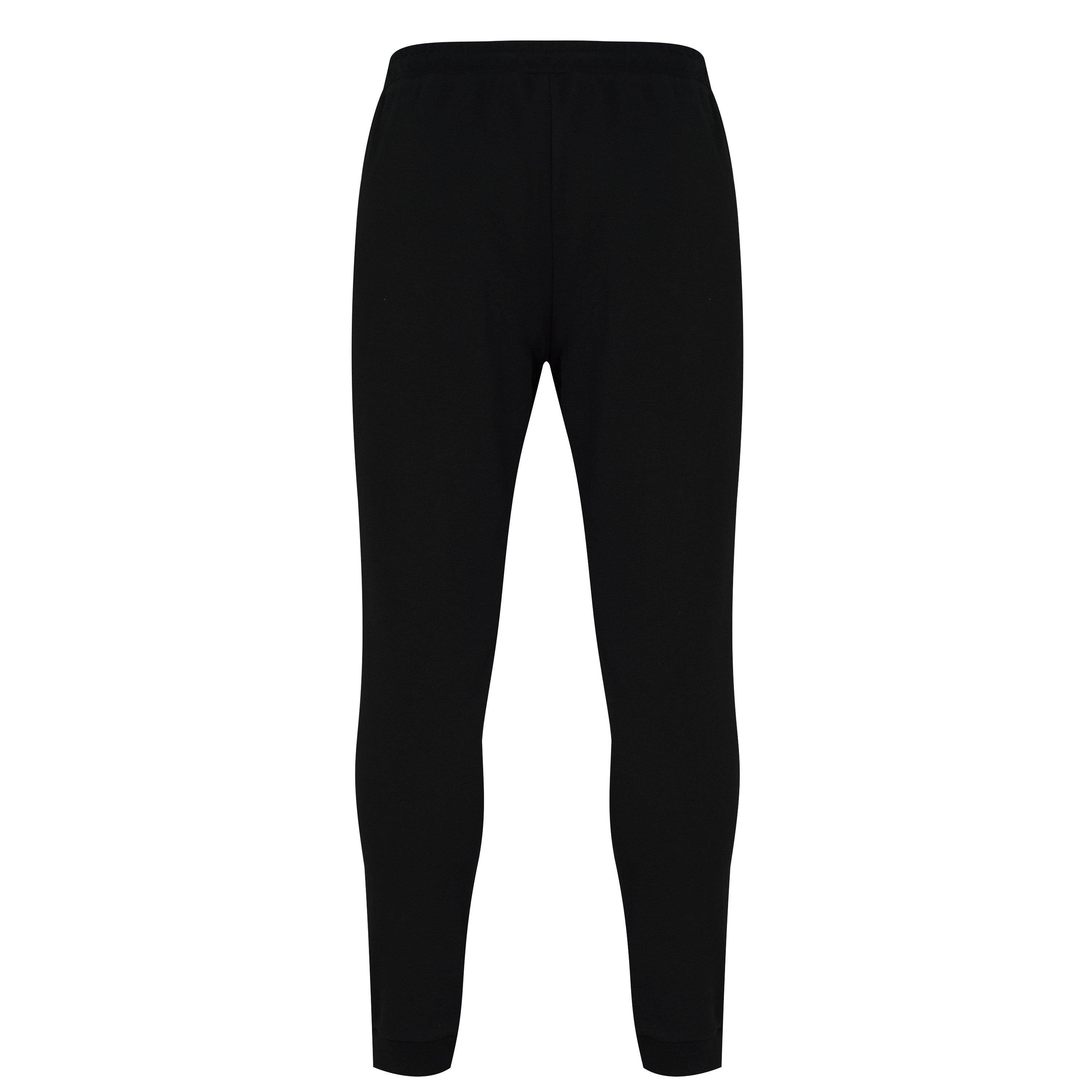 Black 001 - Boss - Men's HadikoCurve Jog Rubberised Logo Jogging Bottoms - 6