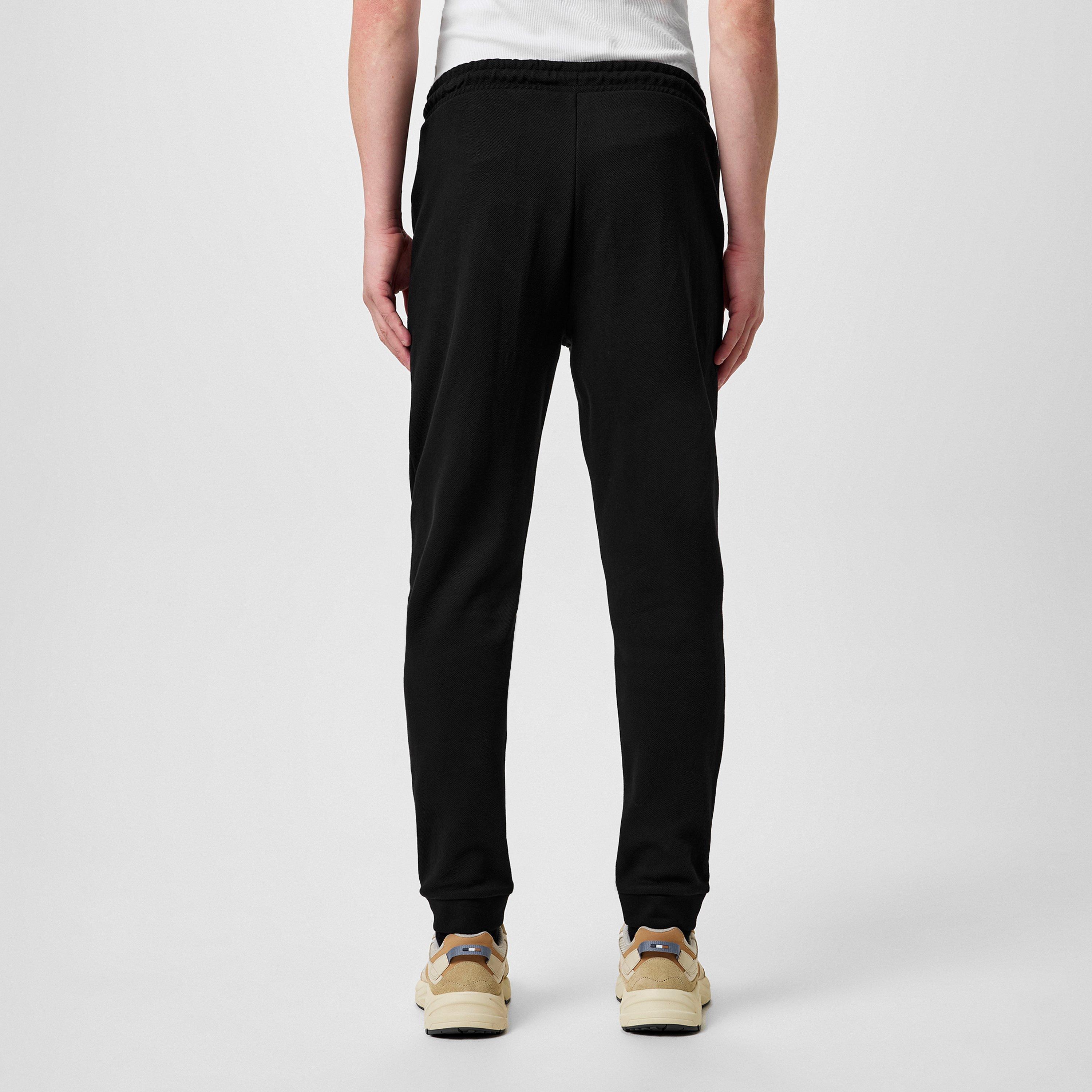 Black 001 - Boss - Men's HadikoCurve Jog Rubberised Logo Jogging Bottoms - 3