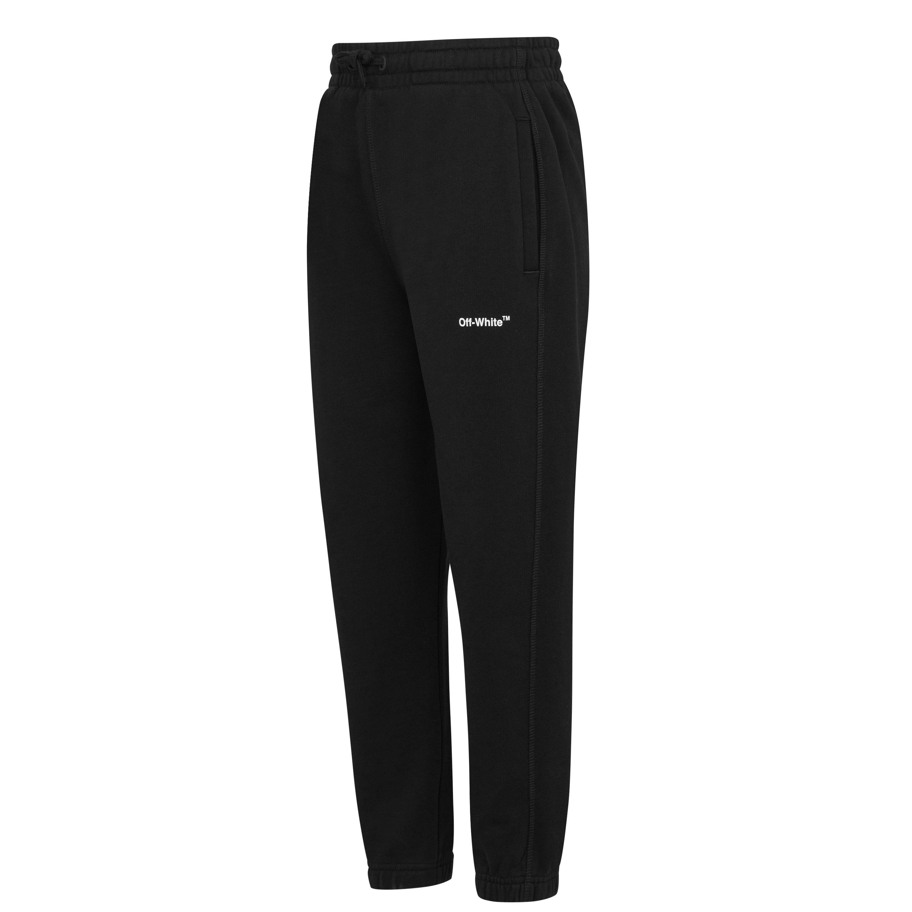 Zwart 1001 - Off White - Unisex Arrow Pure Cotton Joggers - 3