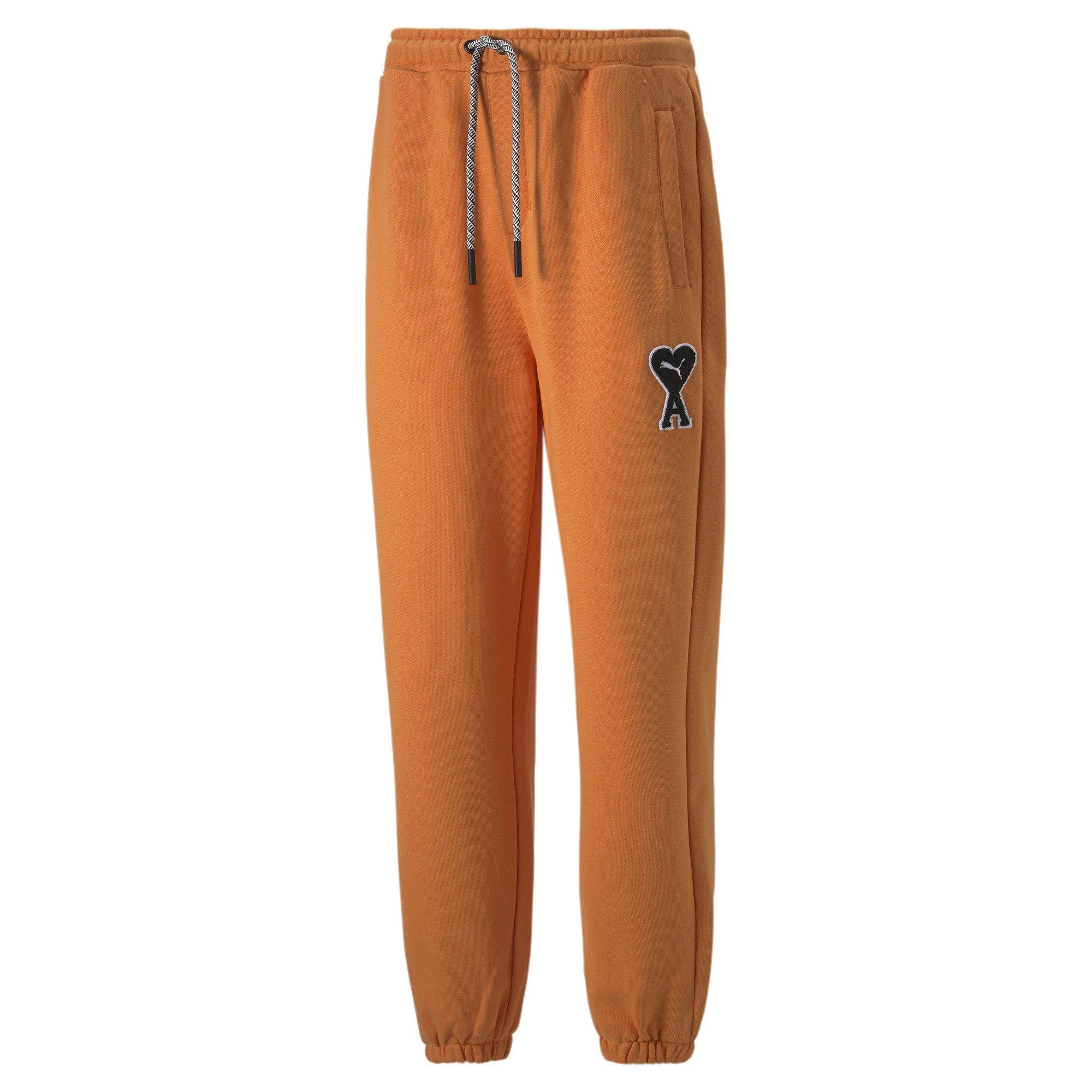 Jaffa Orange - Puma - Unisex Adults Closed Cuff Cotton Fleece Joggers - 1