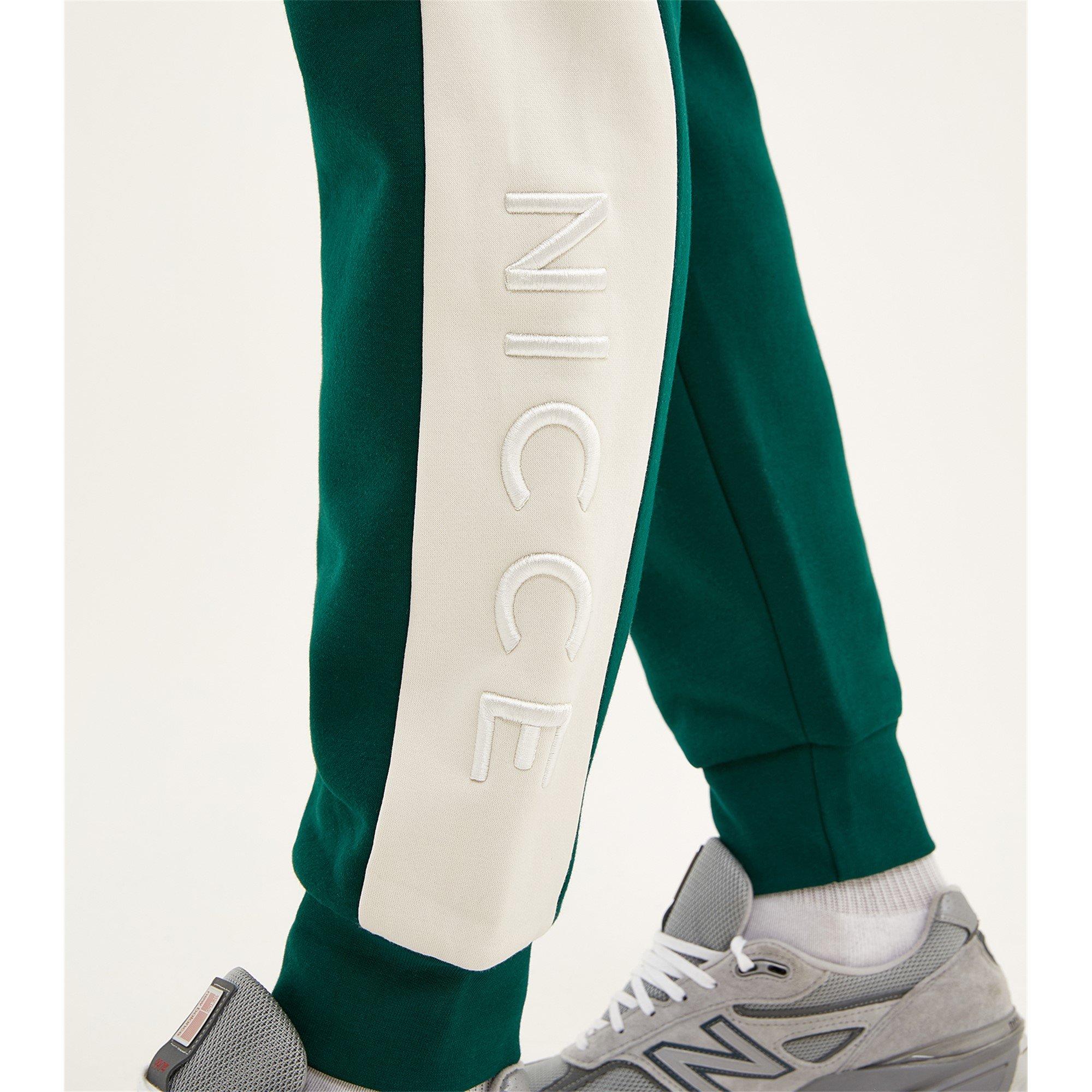 Green/White - Nicce - Nicce Mercury Stripe Jogging Bottoms Mens - 5