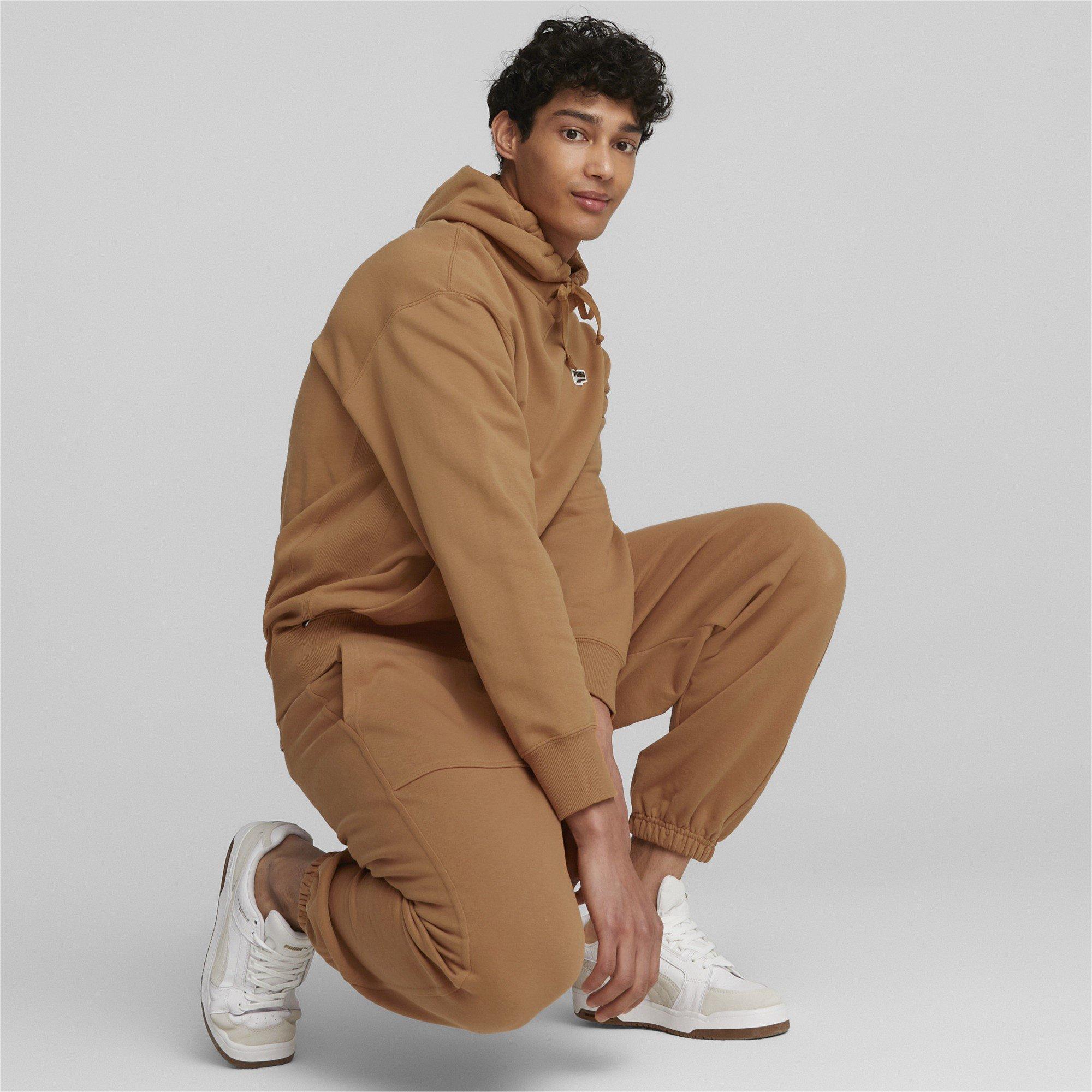 Desert Tan - Puma - Puma Fleeced Jogging Bottoms Mens - 4