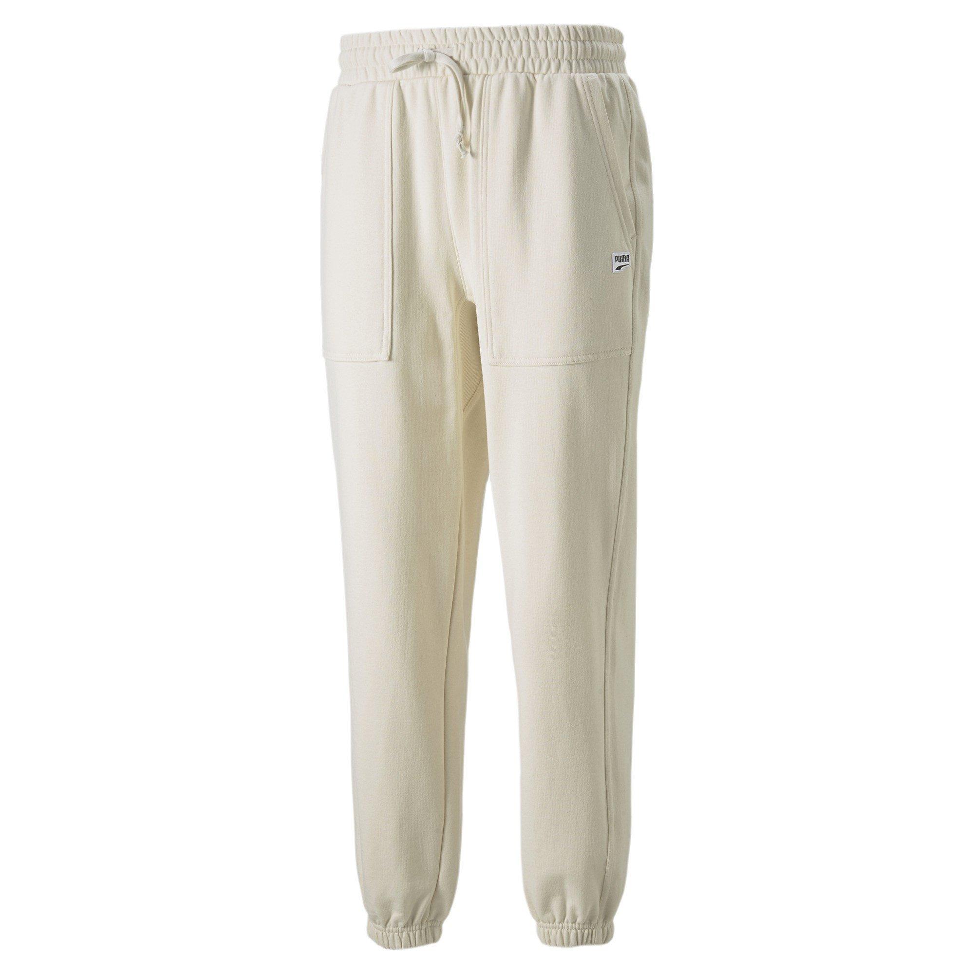 Puma Men's Fleeced Jogging Bottoms - Cream - XL
