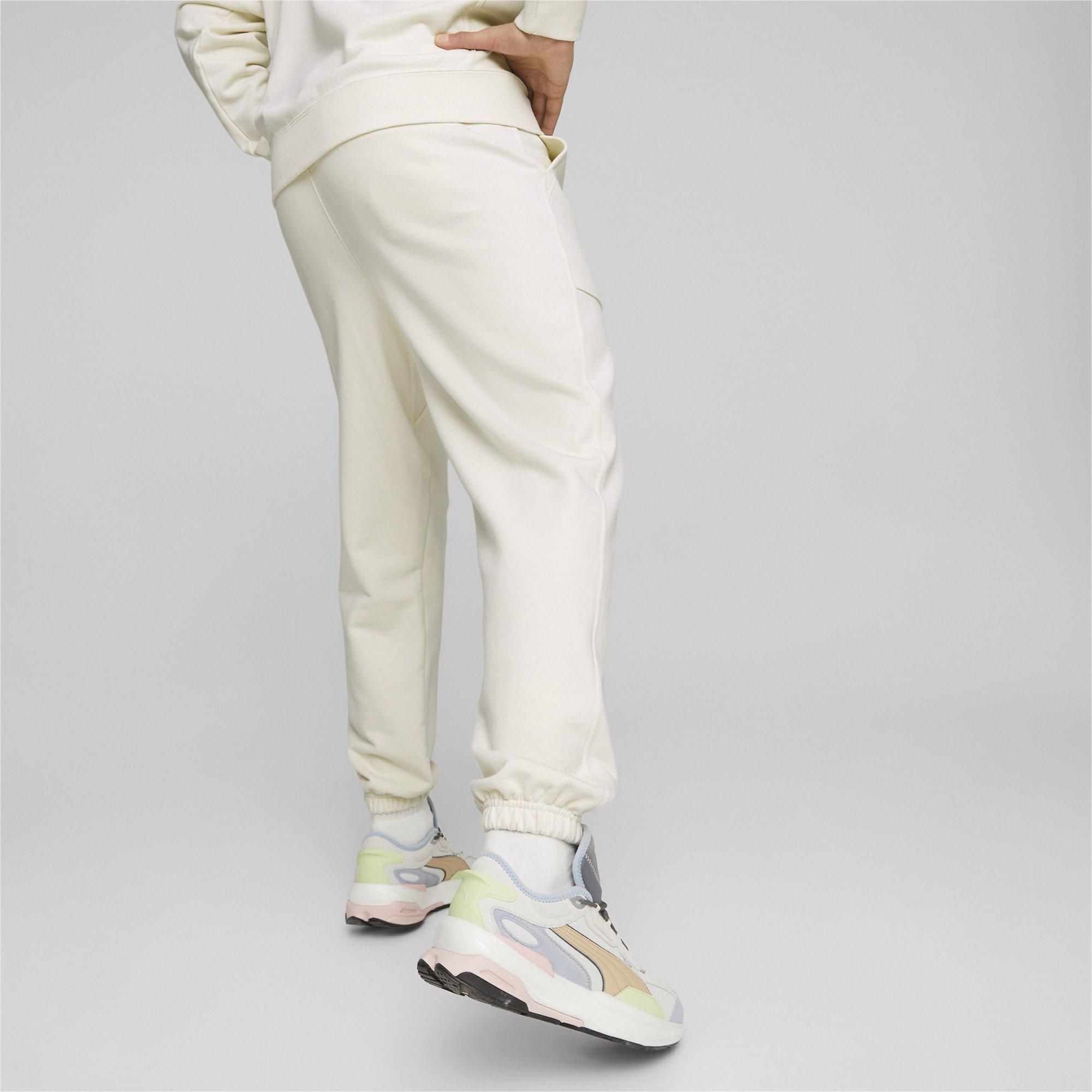 Creme - Puma - Fleeced Jogging Bottoms Mens - 4