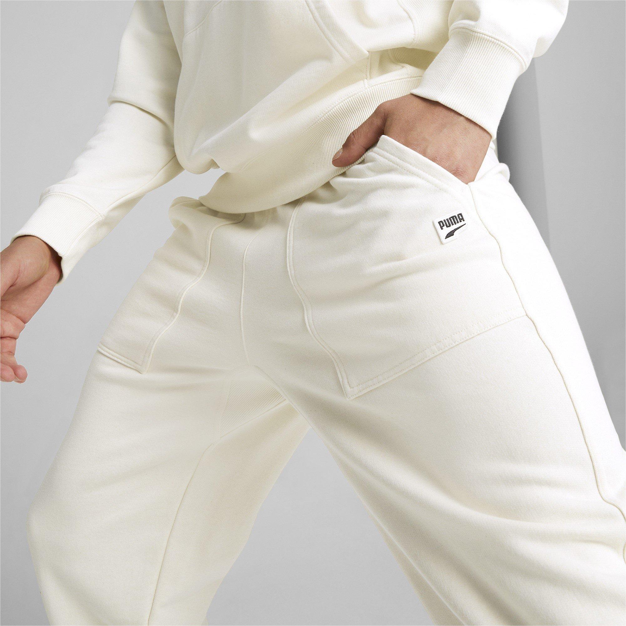 Creme - Puma - Fleeced Jogging Bottoms Mens - 5