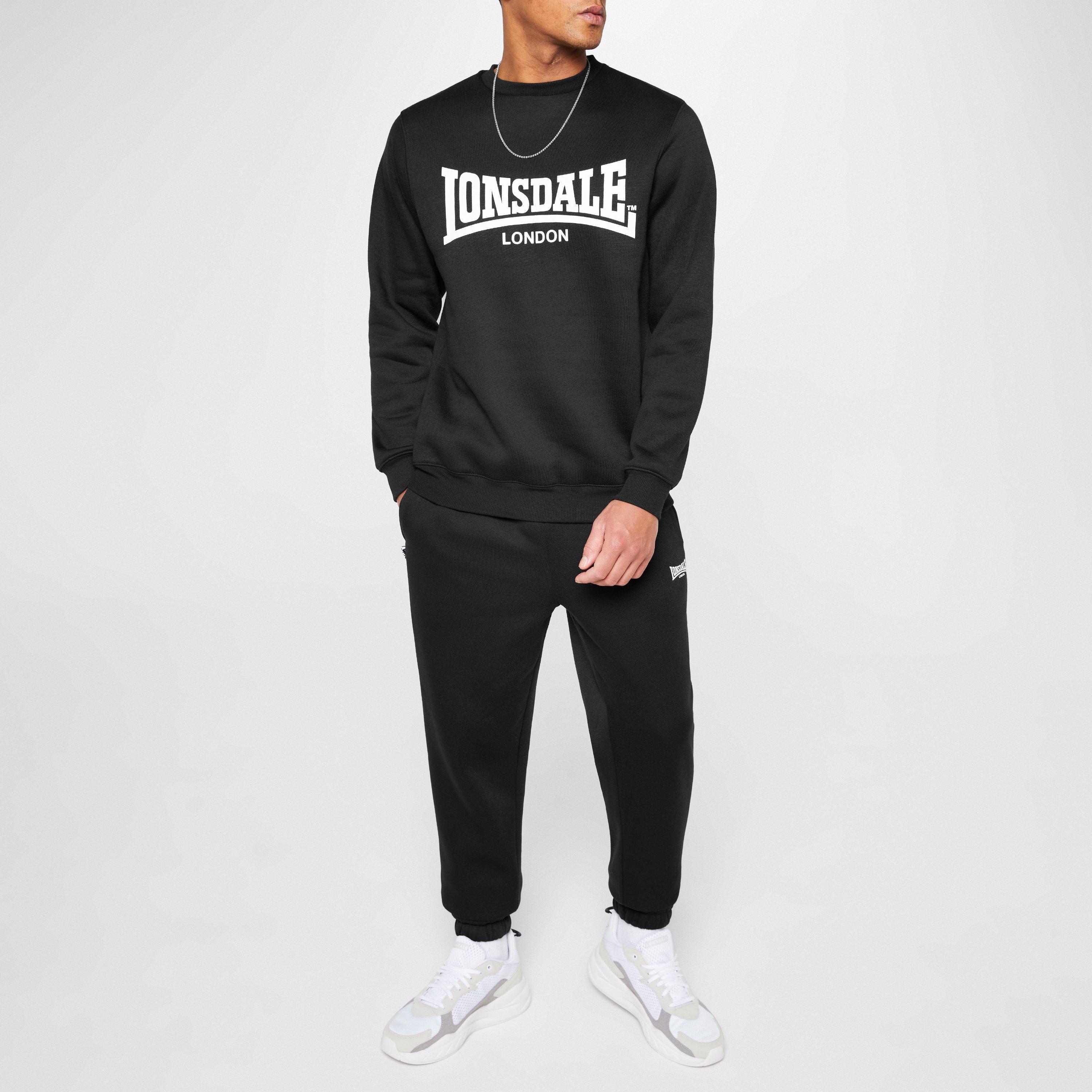 Lonsdale Essential Joggers Mens Closed Hem Fleece Jogging Bottoms Sports Direct My 7932