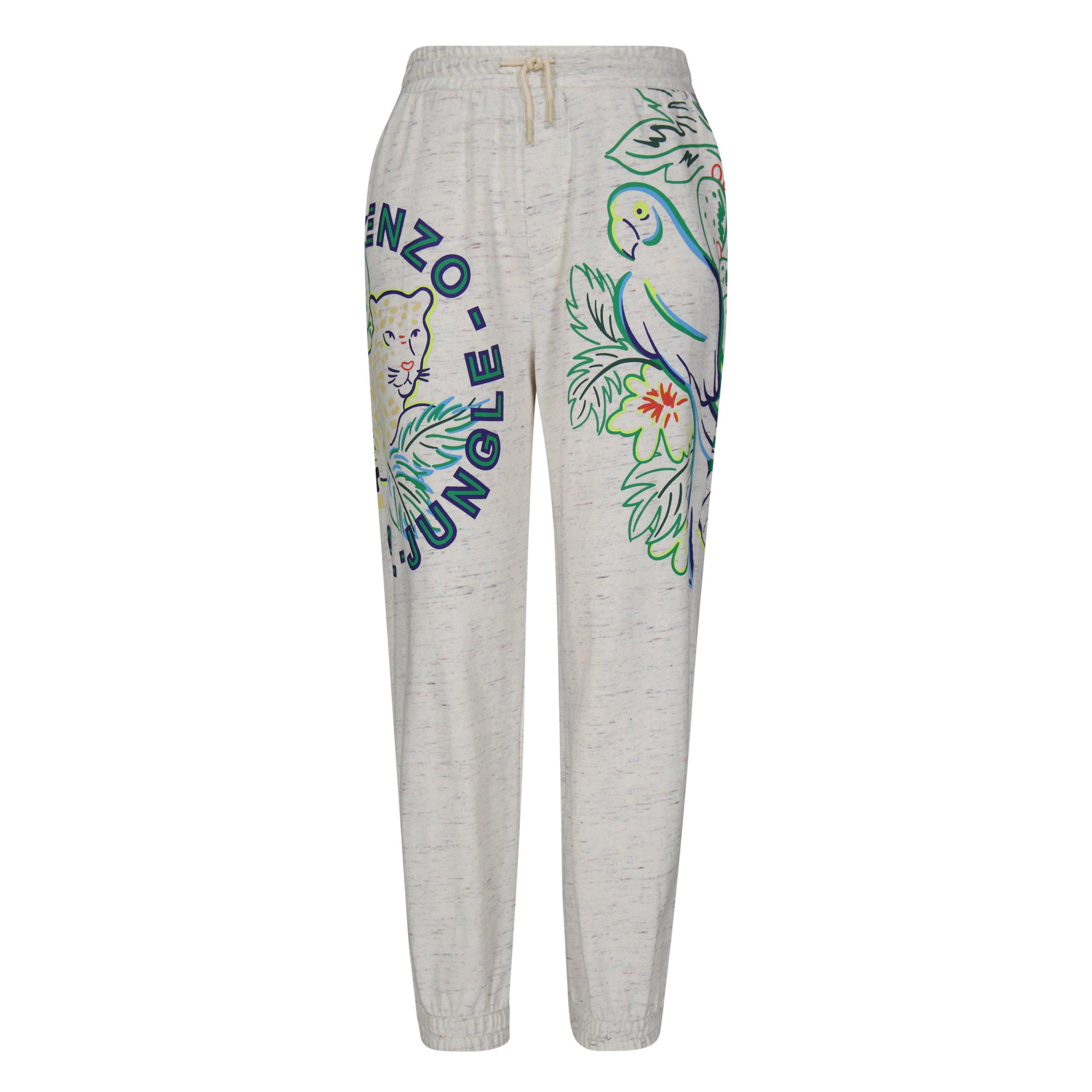 Off White - Kenzo - Kids' All Over Print Closed Hem Fleece Joggers - 1