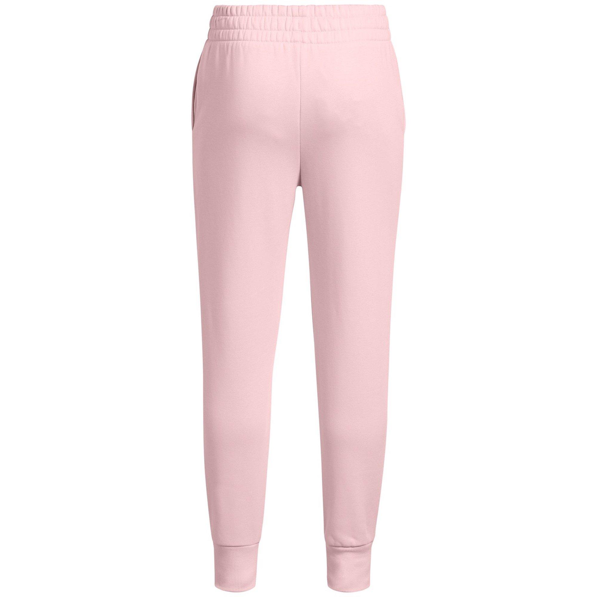 Pink - Under Armour - Rival Fleece Joggers Junior - 2