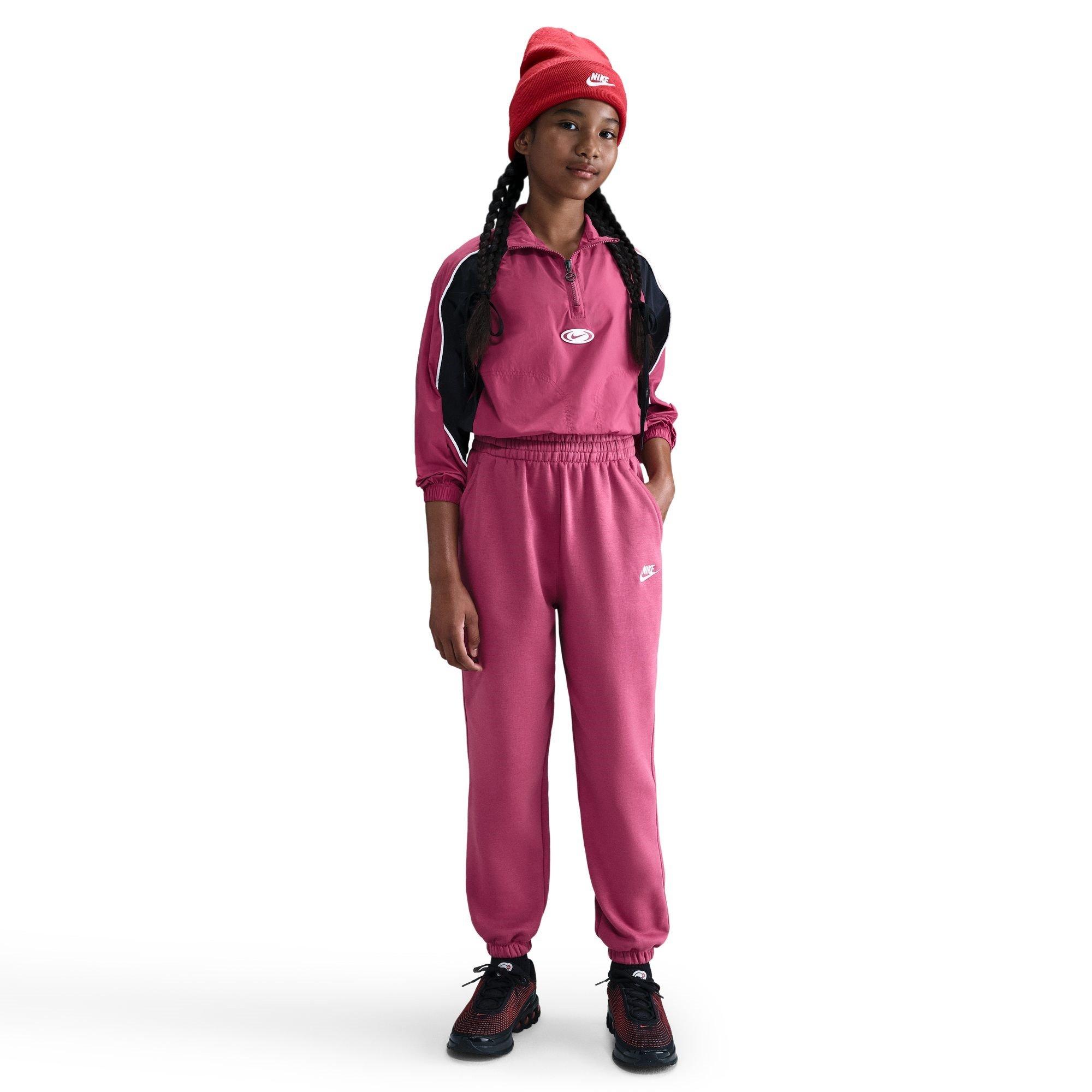 SWEET BEET/SWEE - Nike - Sportswear Club Fleece Big Kids' (Girls') Loose Pants - 3