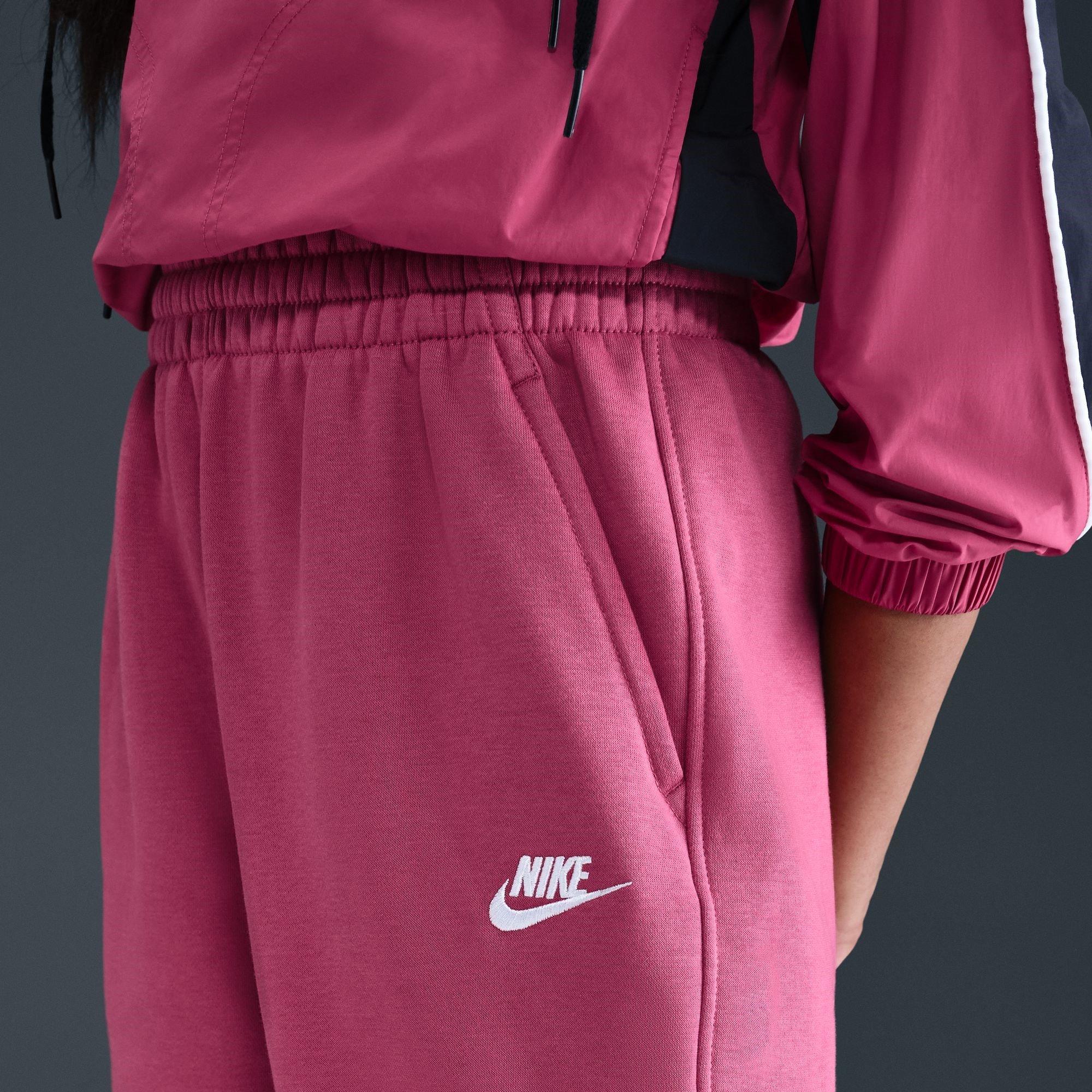 SWEET BEET/SWEE - Nike - Sportswear Club Fleece Big Kids' (Girls') Loose Pants - 9