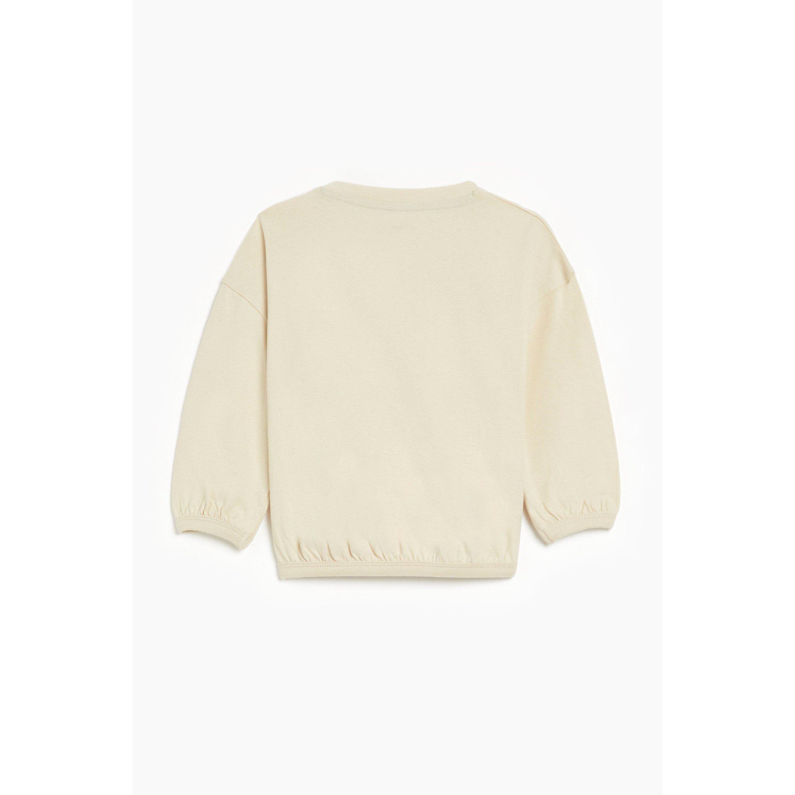 Green/Beige - Hello World - Bee Happy Closed Hem Fleece Joggers - 4