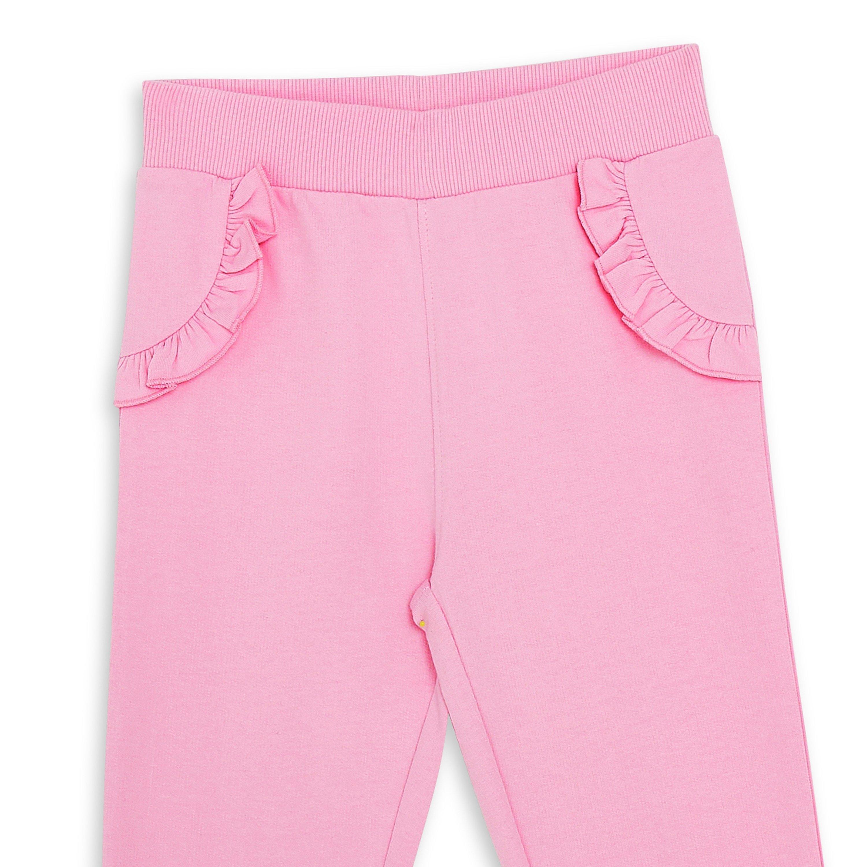 Rosa - Be You - Essential Pink Closed Hem Fleece Joggers - 3