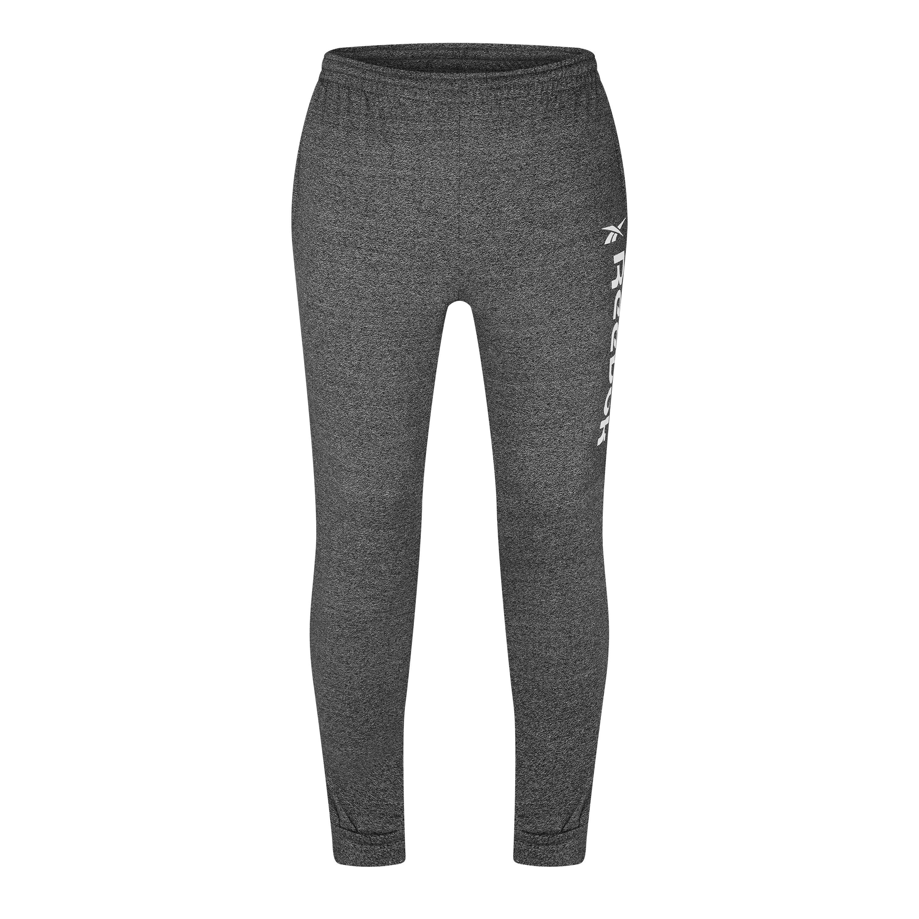 Reebok Boys Closed Hem Fleece Joggers - Black Grindle - 13-14 Y