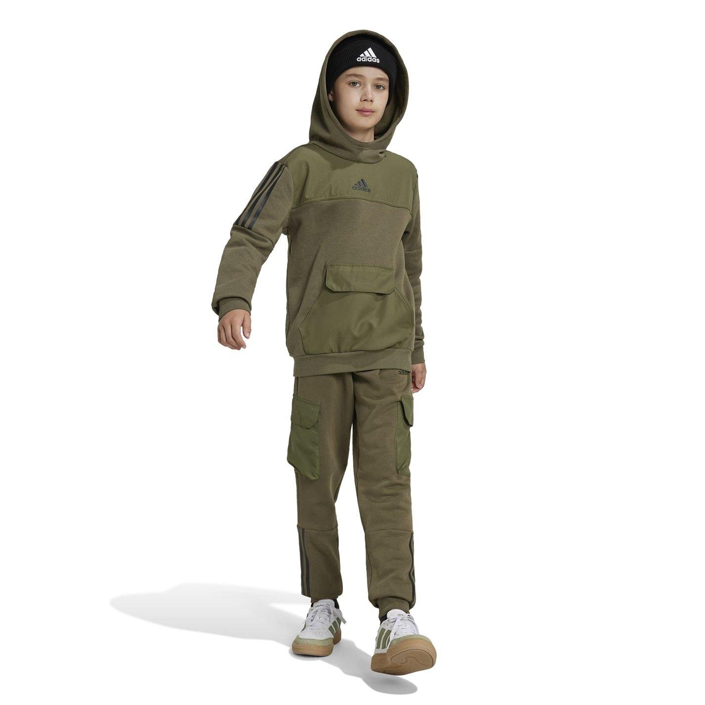 Khaki - adidas - Utility Joggers Juniors - 4