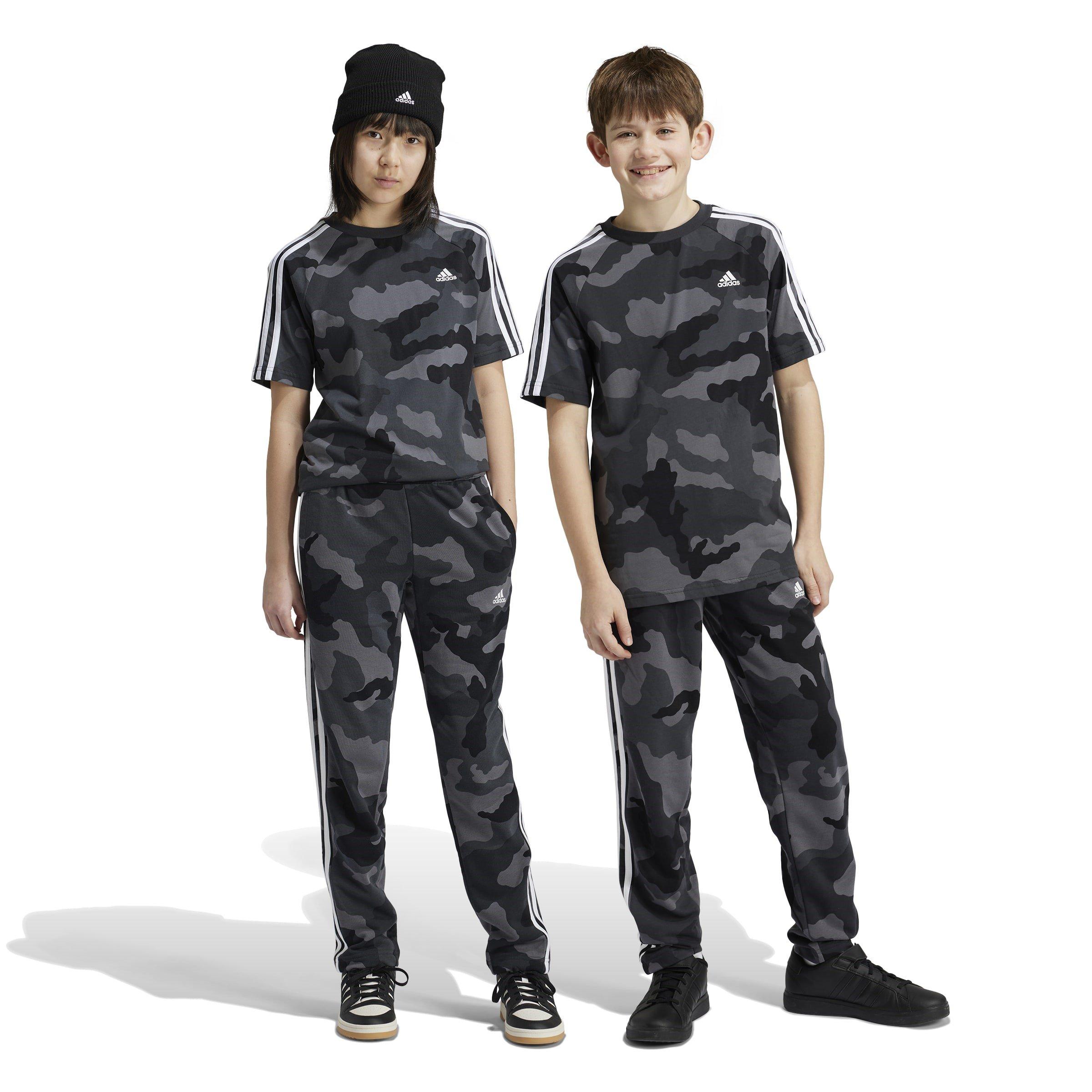Schwarzes Tarnmuster - adidas - Junior Camo Pant - 2