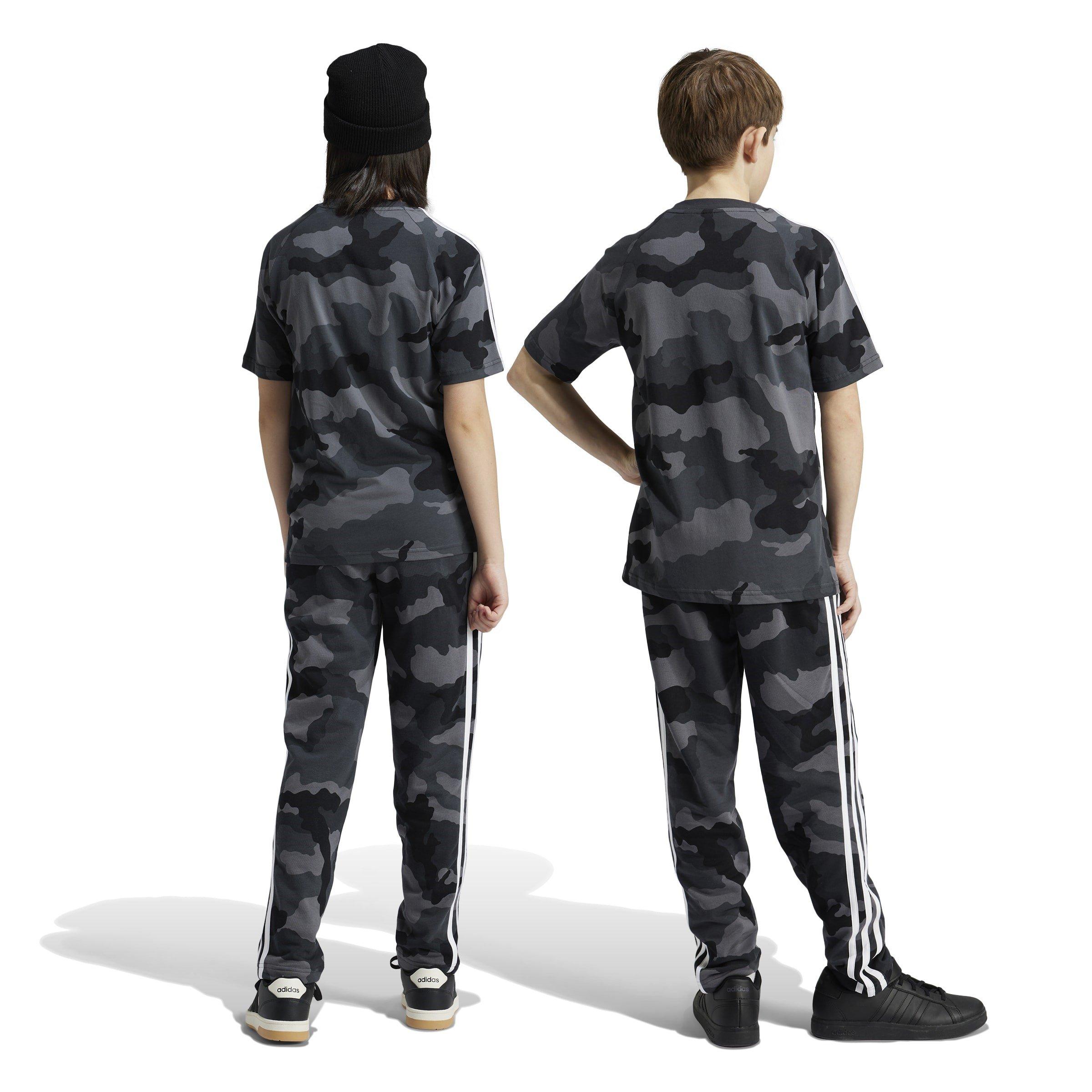Schwarzes Tarnmuster - adidas - Junior Camo Pant - 3