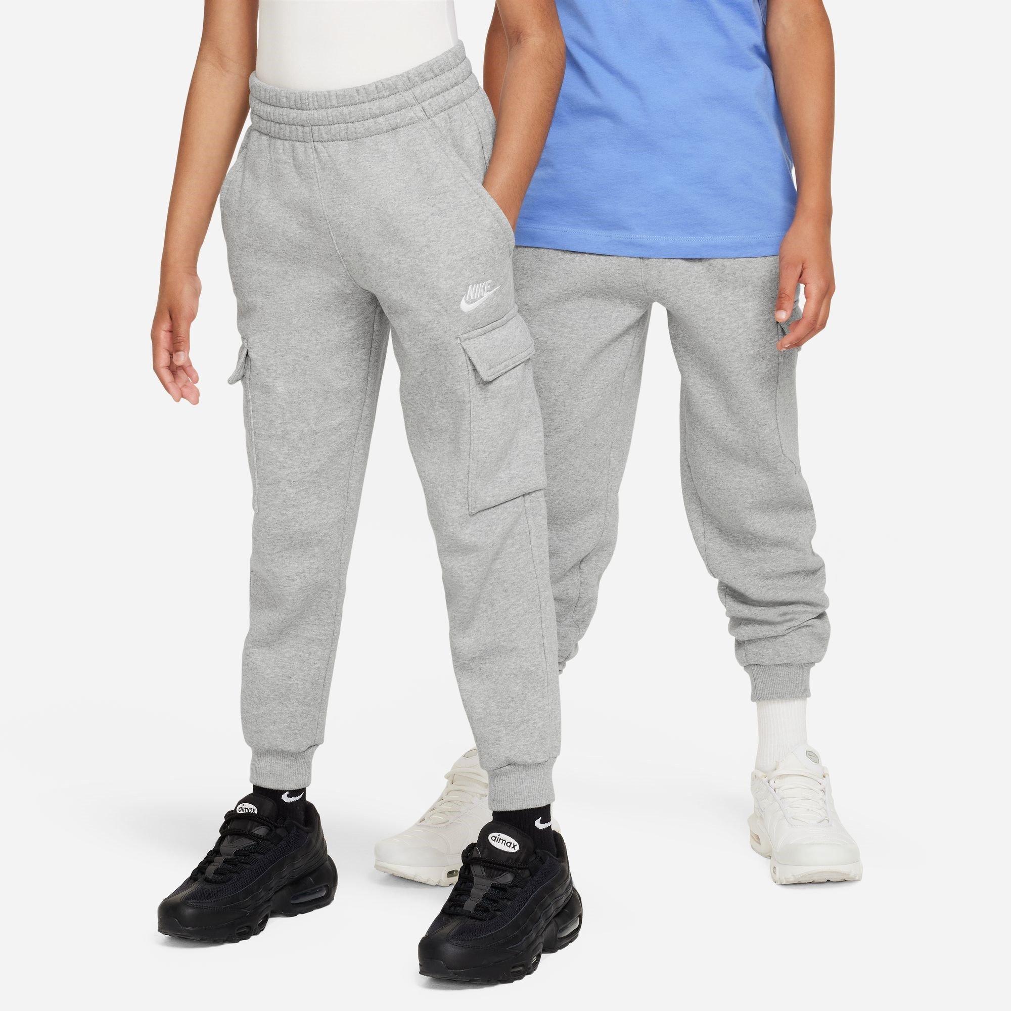 Nike Boys Sportswear Club Fleece Cargo Jogging Bottoms Juniors - Grey - 13 (XL)