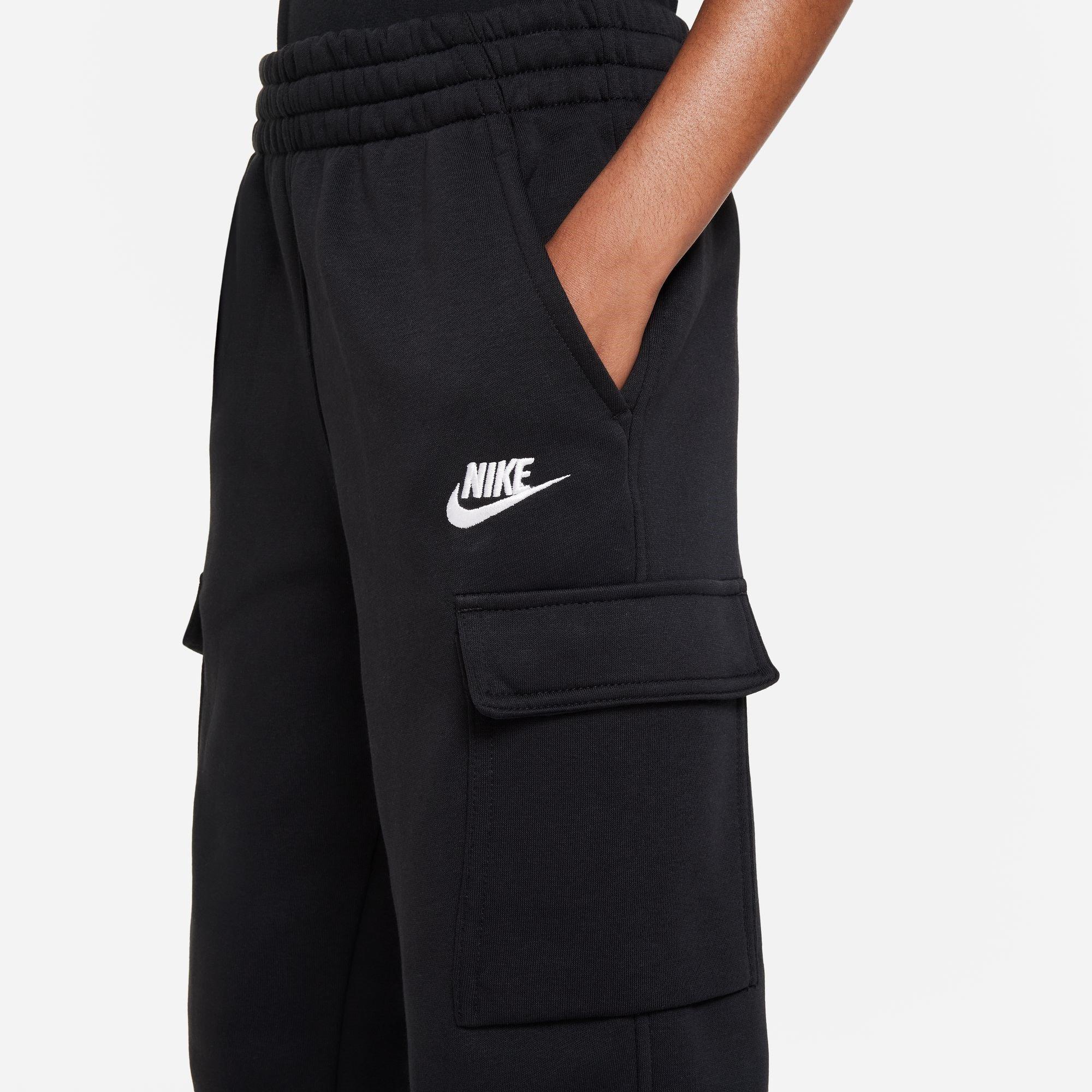 Zwart - Nike - Sportswear Club Fleece Cargo Jogging Bottoms Juniors - 4