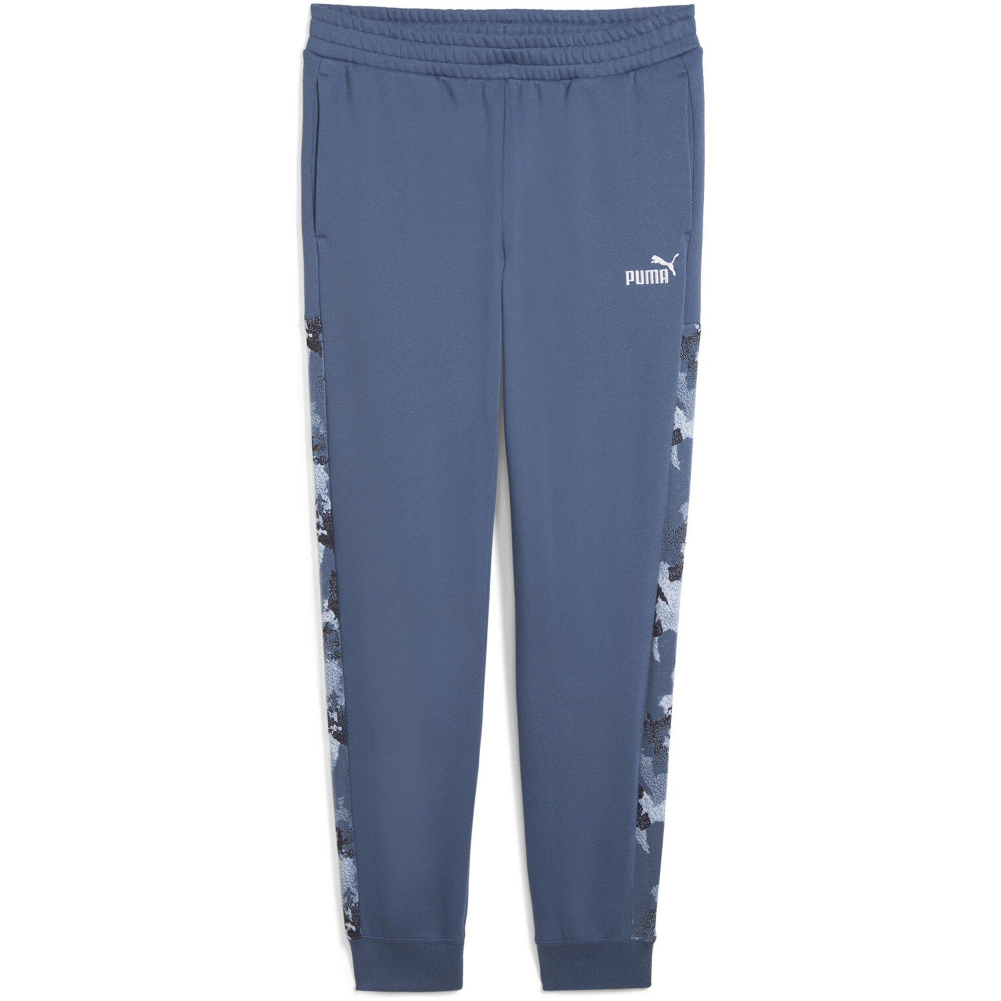мъжко 's Camo Fleece Closed Hem Jogging Bottoms