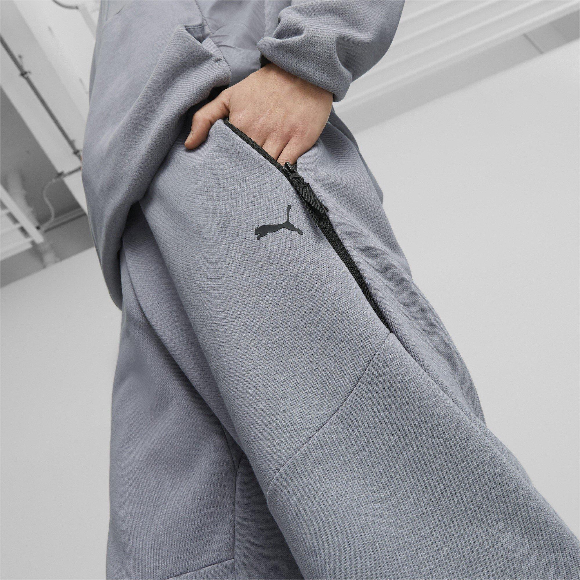 Dark Grey - Puma - Logo Jogging Bottoms Mens - 4