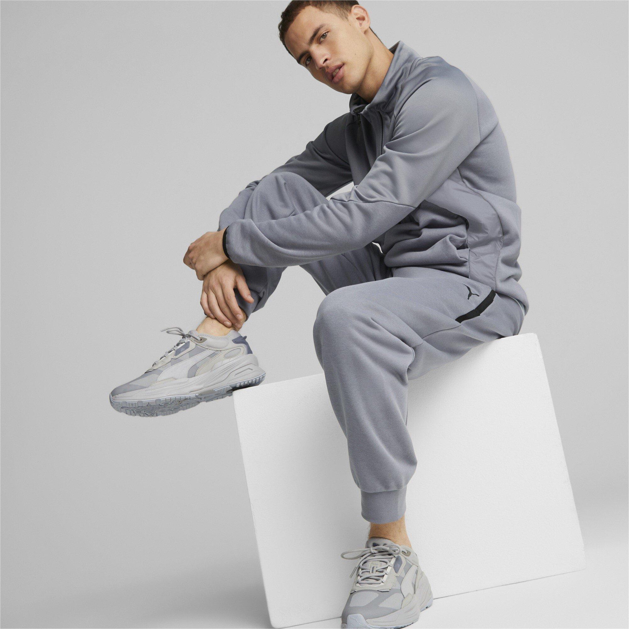 Dark Grey - Puma - Logo Jogging Bottoms Mens - 6