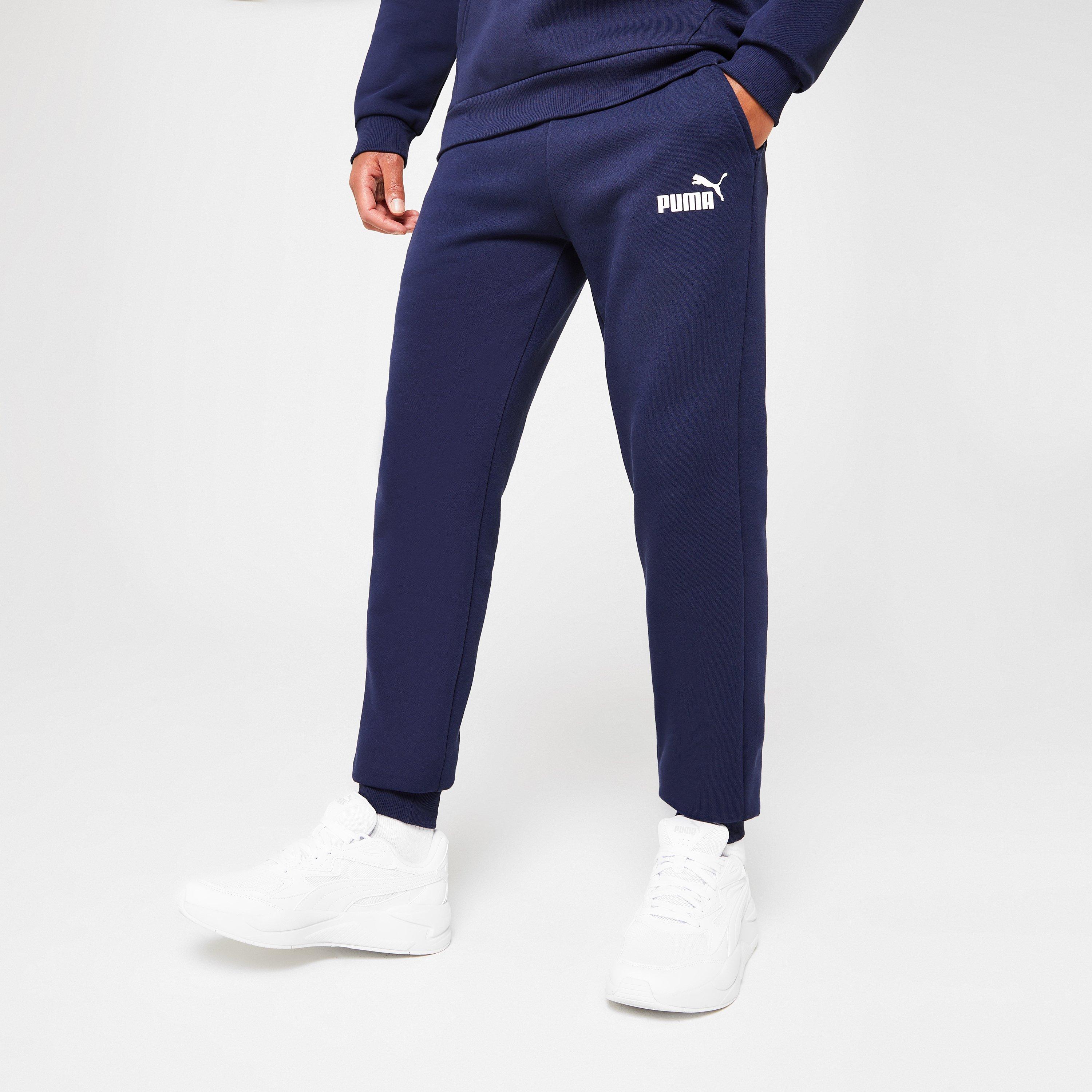 Navy/Hvid - Puma - Tapered Fleece Pants Mens - 3