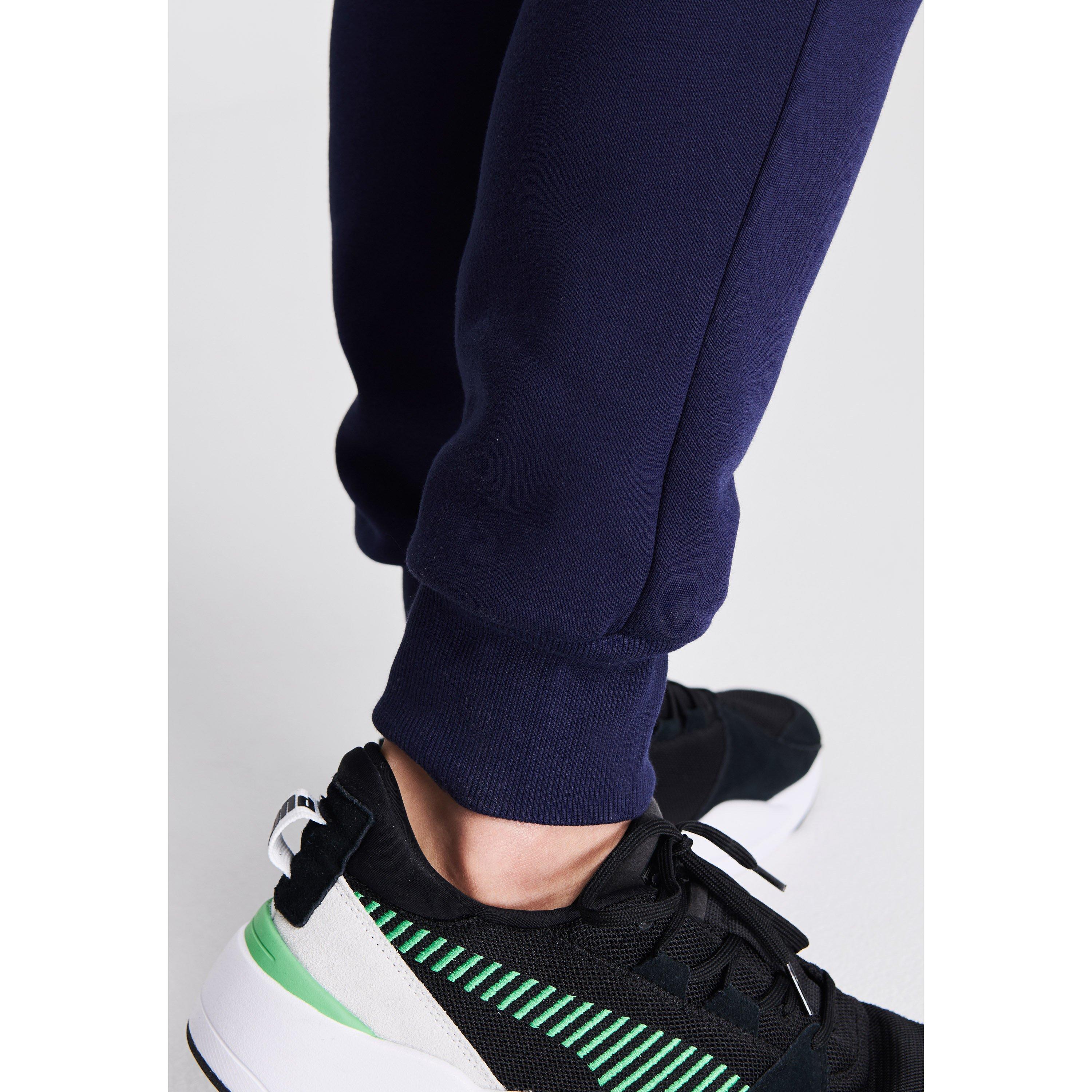 Navy/Hvid - Puma - Tapered Fleece Pants Mens - 6