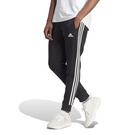 Noir/Blanc - adidas - Essentials Fleece Tapered Cuff 3-Stripes Joggers M - 2