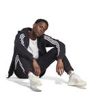 Noir/Blanc - adidas - Essentials Fleece Tapered Cuff 3-Stripes Joggers M - 4