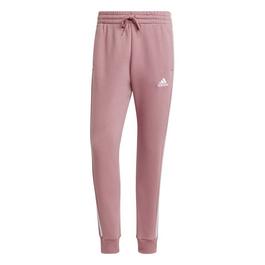 adidas Essentials Fleece Tapered Cuff 3 Stripes Joggers M